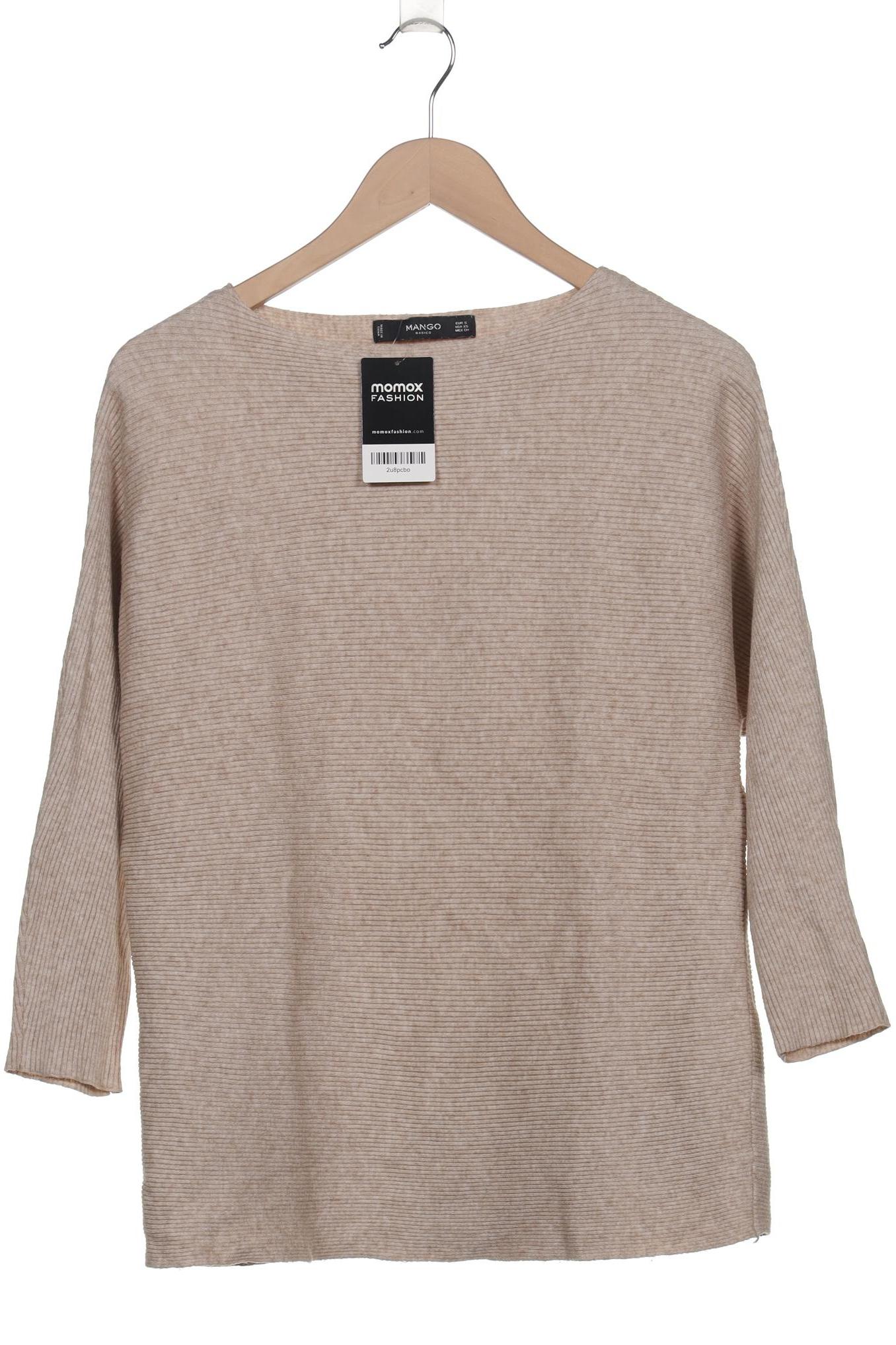 

Mango Damen Pullover, beige, Gr. 36