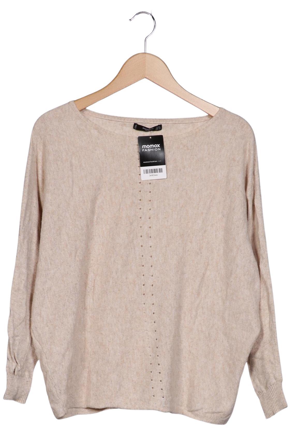 

Mango Damen Pullover, beige, Gr. 36