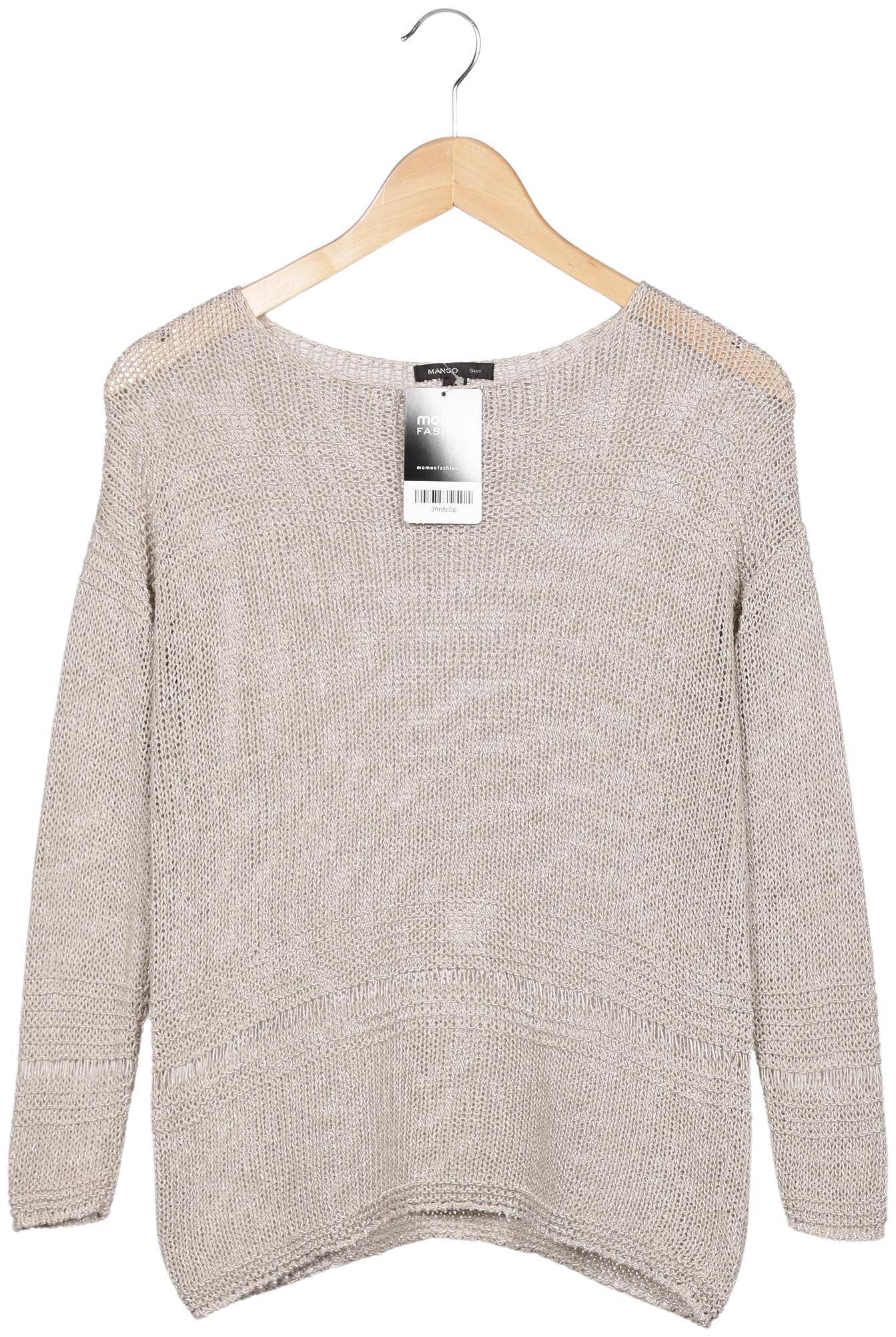 

Mango Damen Pullover, beige, Gr. 36