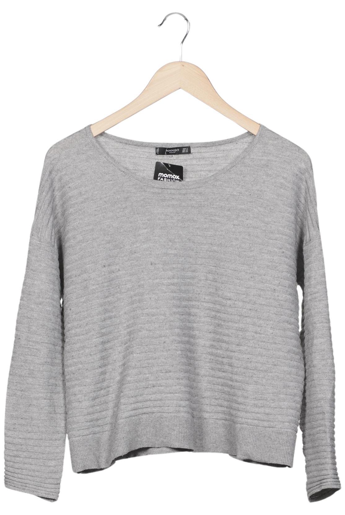 

Mango Damen Pullover, grau, Gr. 36