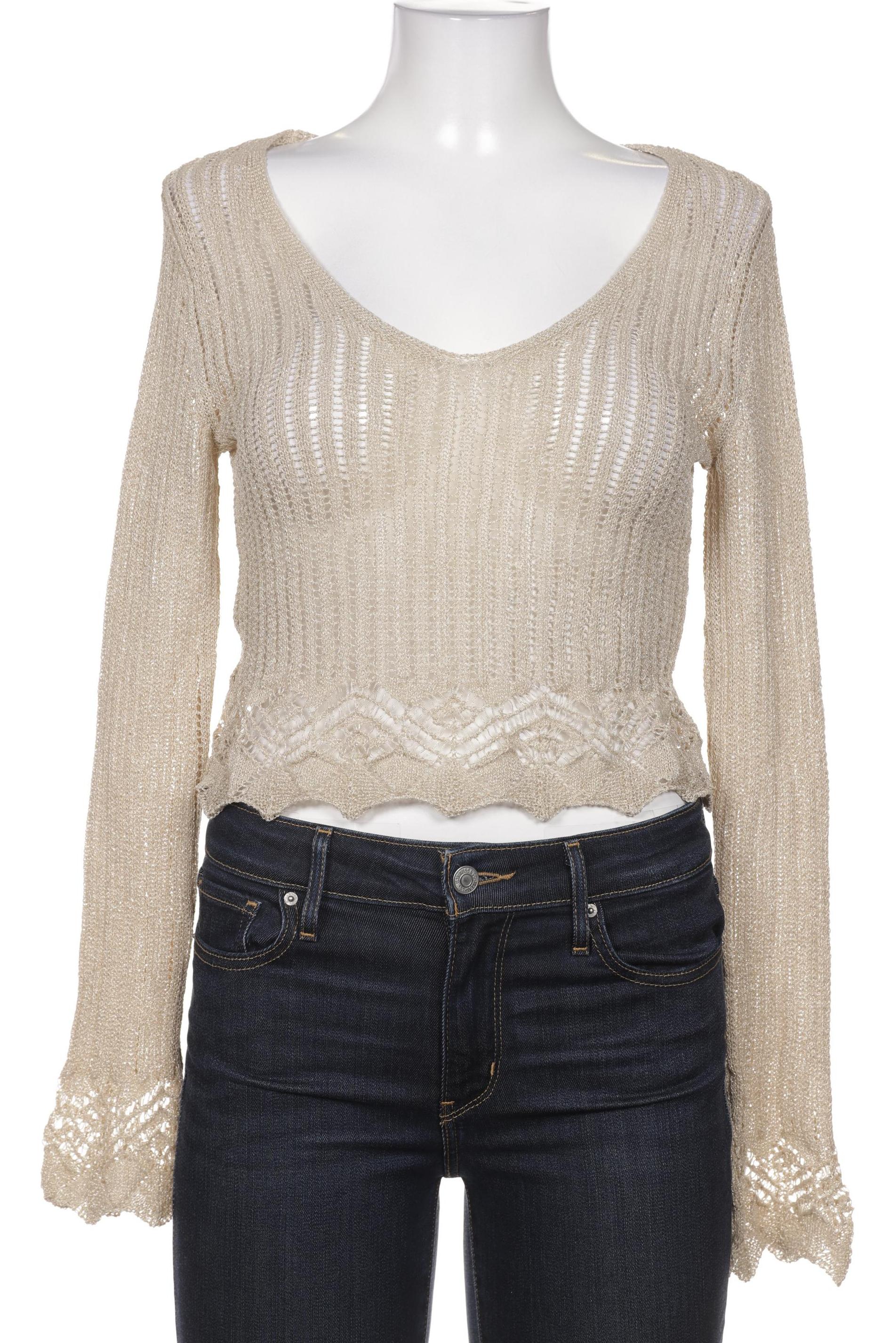 

Mango Damen Pullover, beige, Gr. 36
