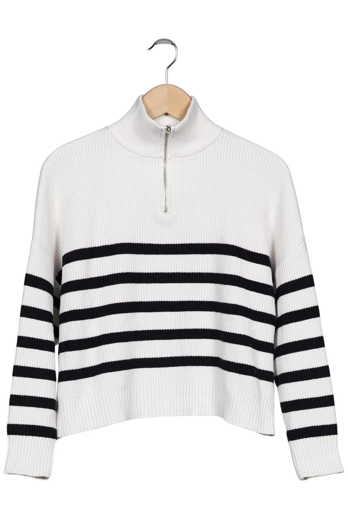 

Mango Damen Pullover, weiß, Gr. 34