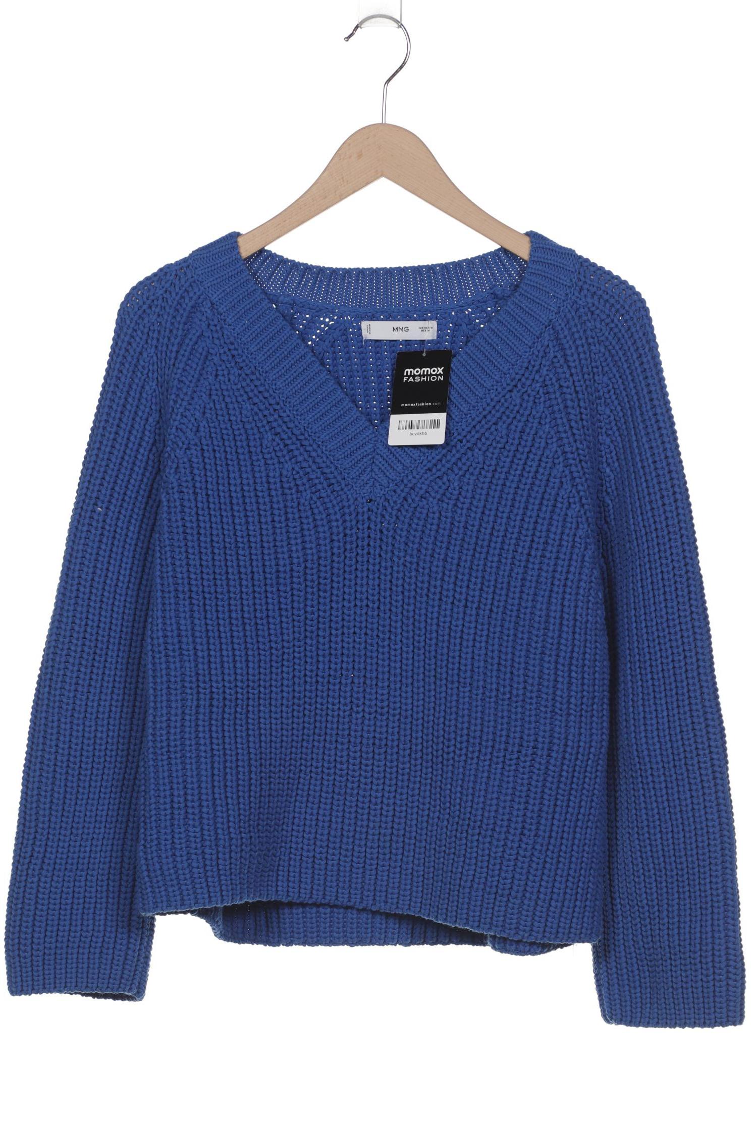 

Mango Damen Pullover, blau, Gr. 38