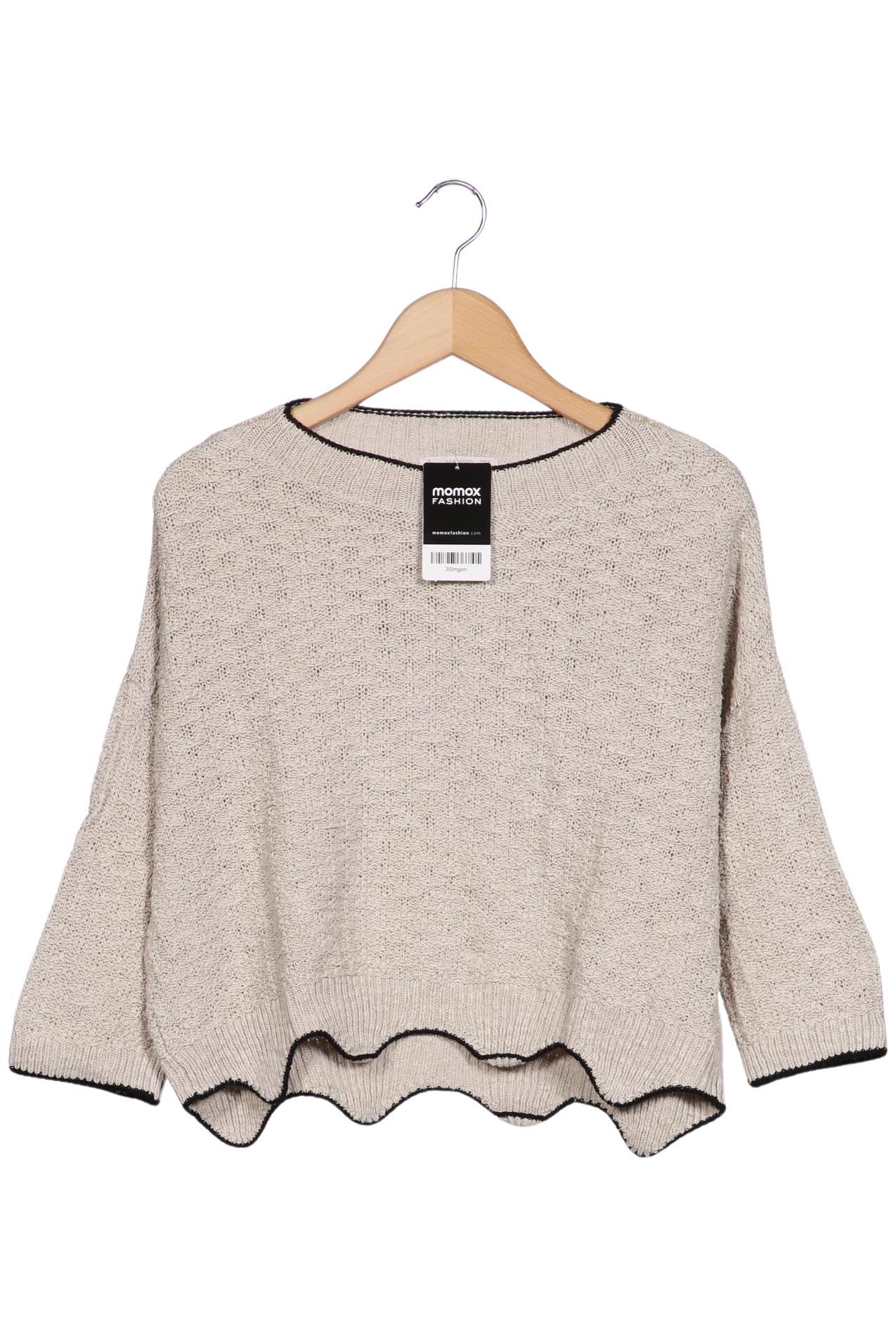 

Mango Damen Pullover, beige, Gr. 36
