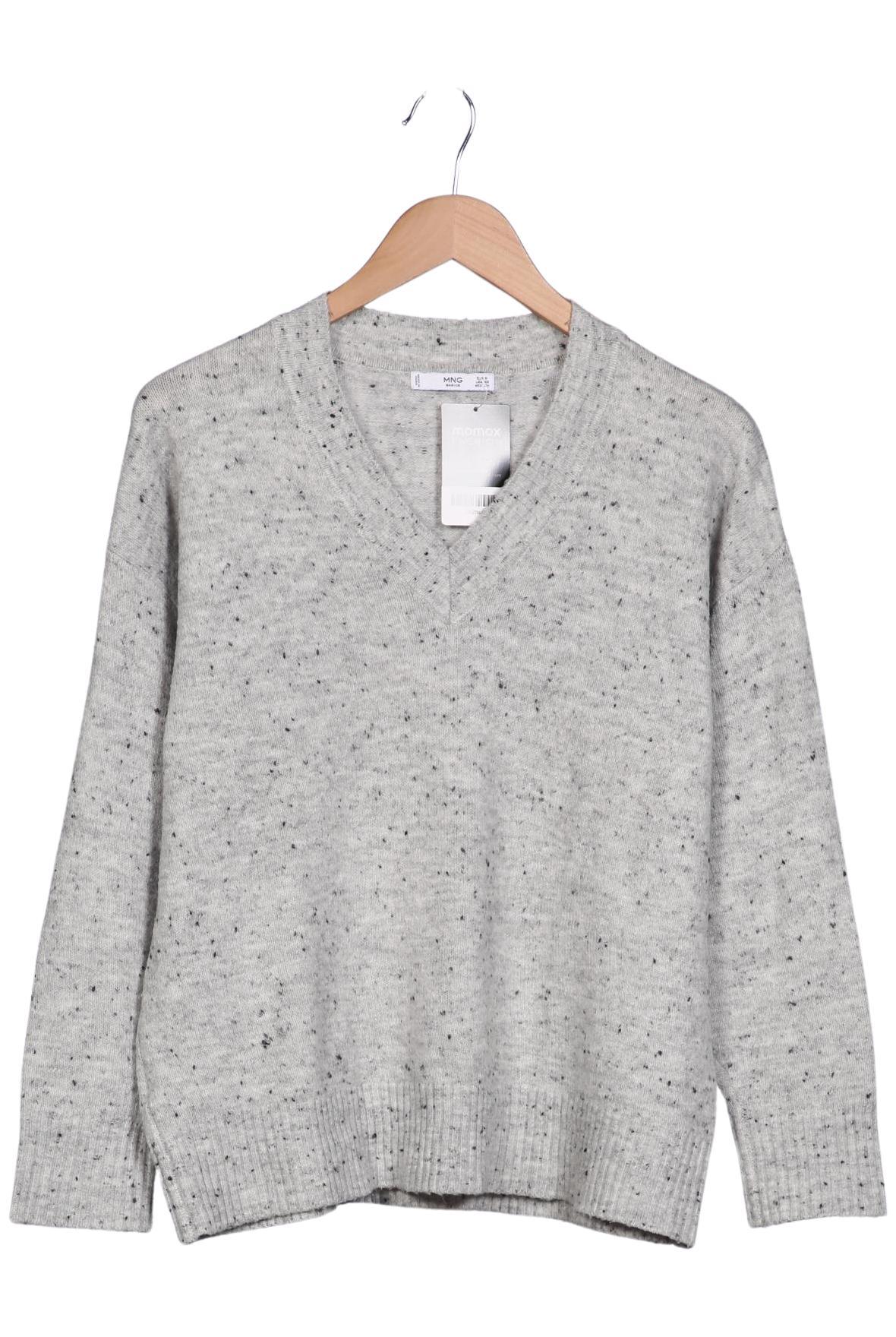 

Mango Damen Pullover, grau, Gr. 36