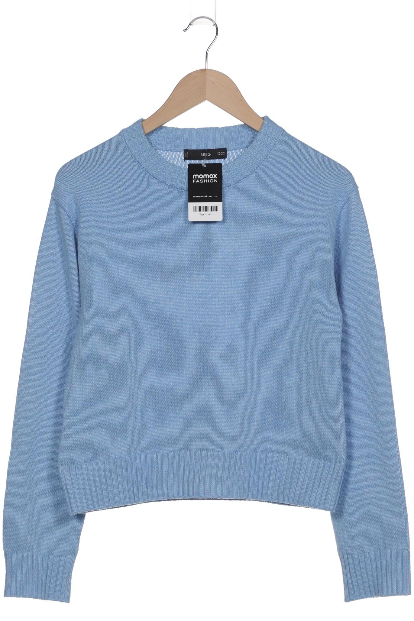 

Mango Damen Pullover, blau, Gr. 36