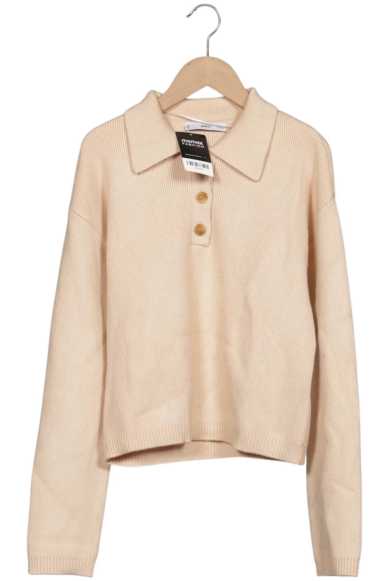 

Mango Damen Pullover, beige, Gr. 36