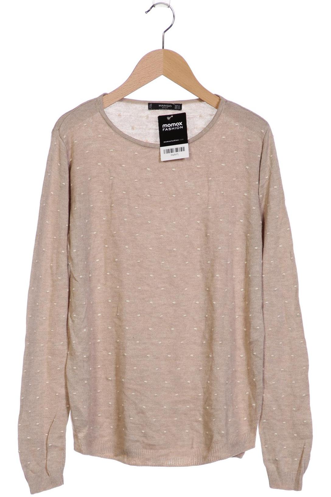 

Mango Damen Pullover, beige, Gr. 36