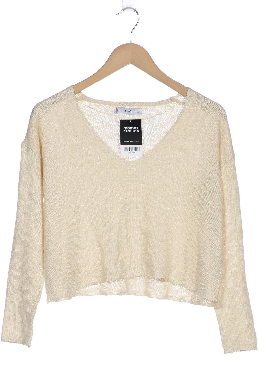 

MANGO Damen Pullover, cremeweiß