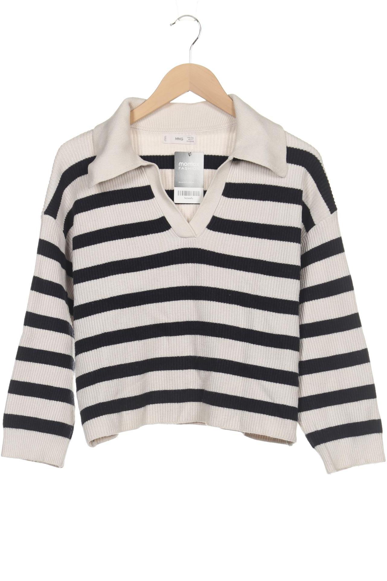 

Mango Damen Pullover, weiß, Gr. 36