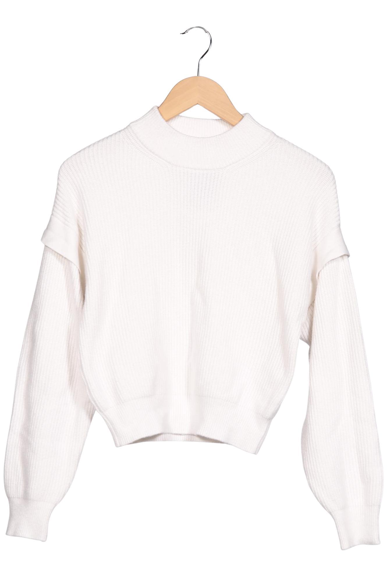 

Mango Damen Pullover, weiß, Gr. 34