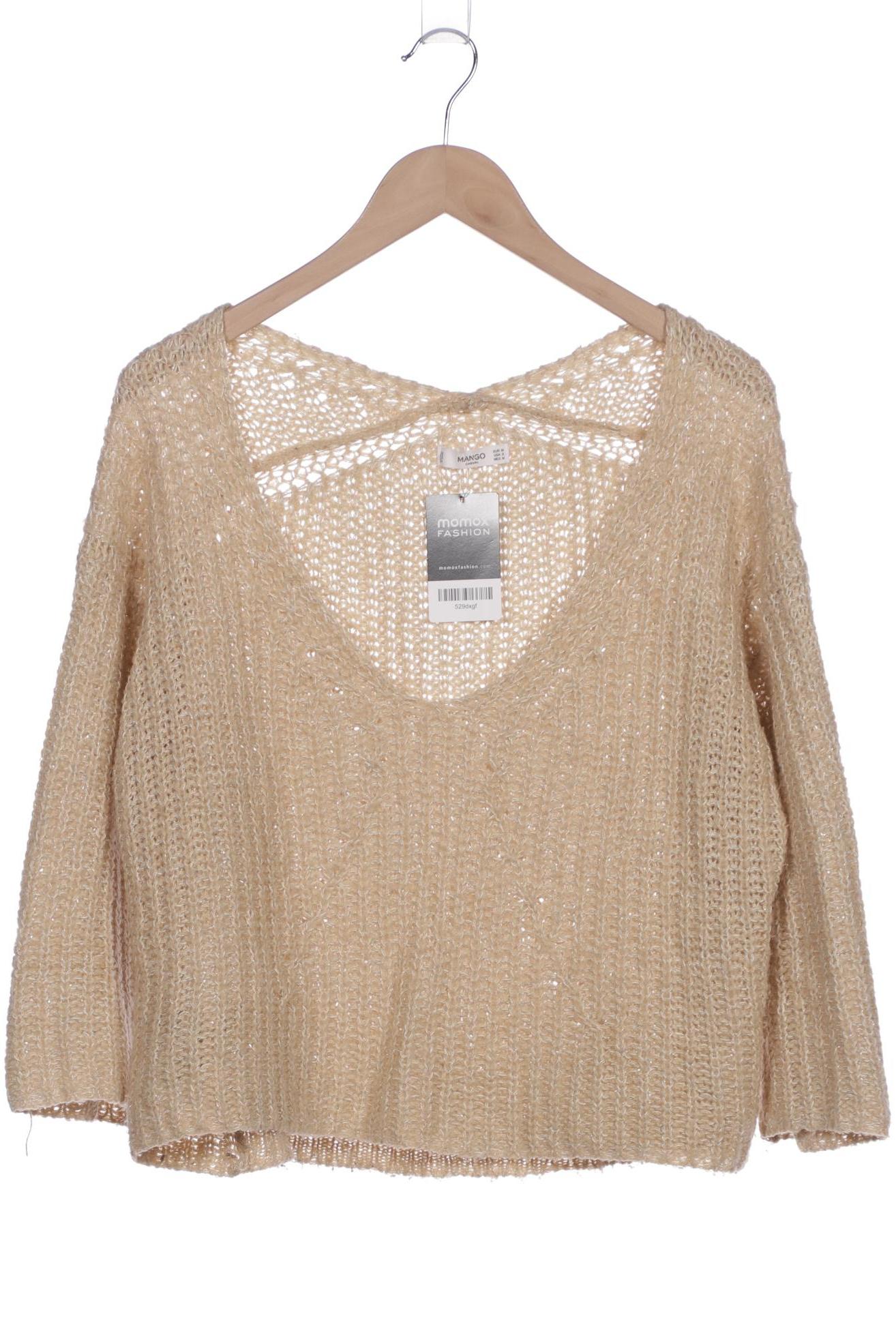 

Mango Damen Pullover, beige, Gr. 38