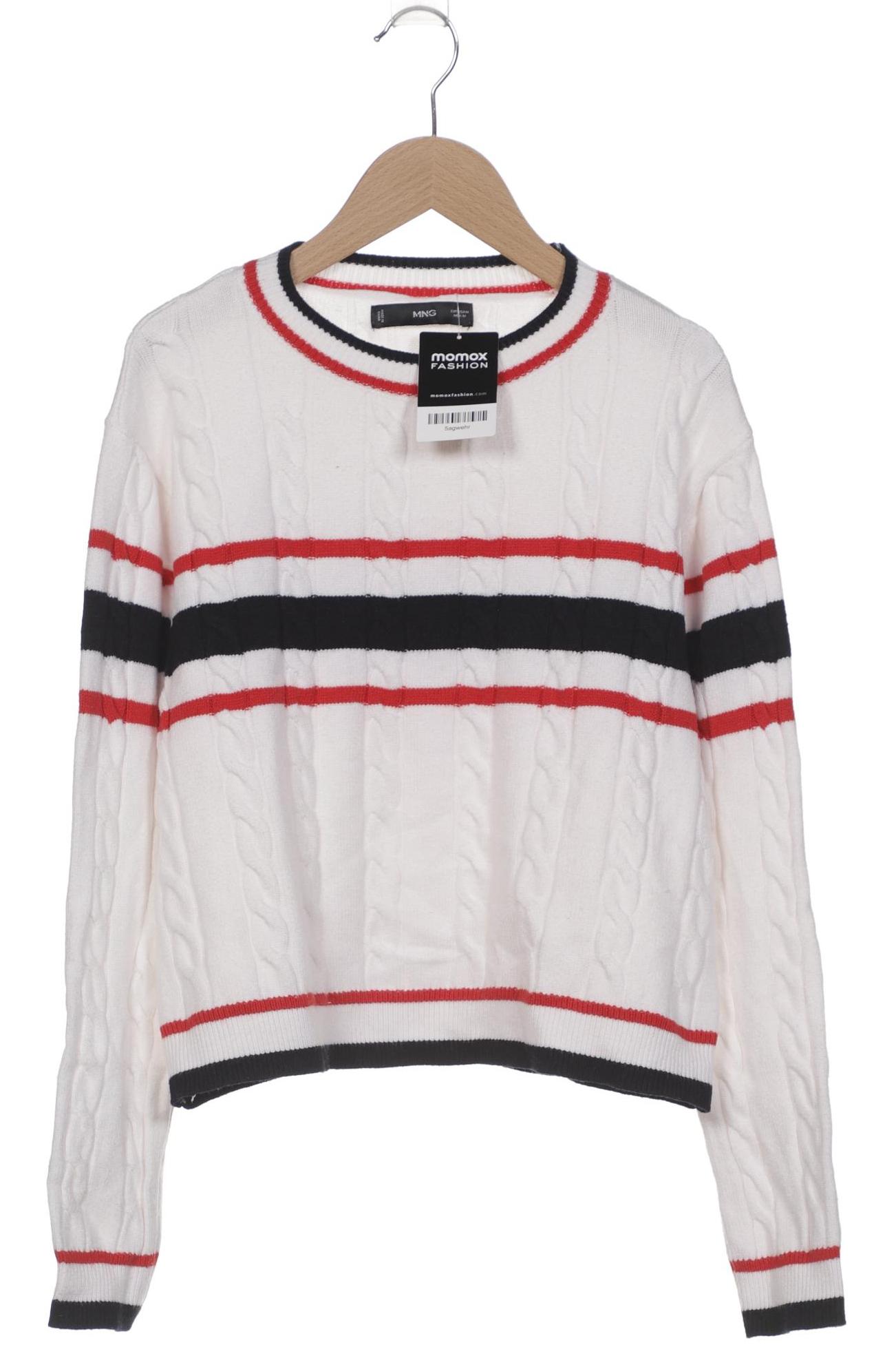 

Mango Damen Pullover, weiß, Gr. 38