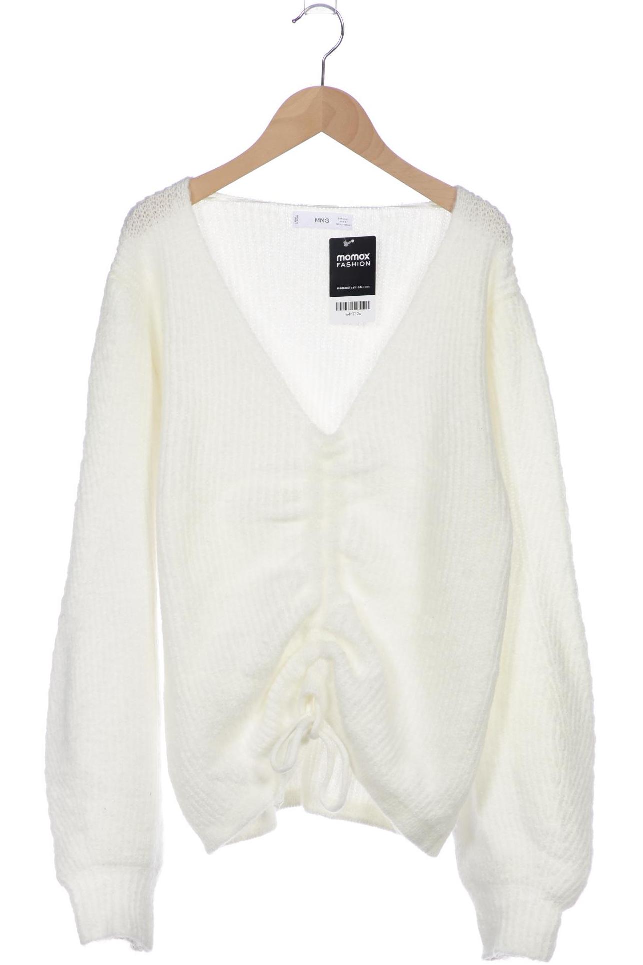 

Mango Damen Pullover, weiß, Gr. 42
