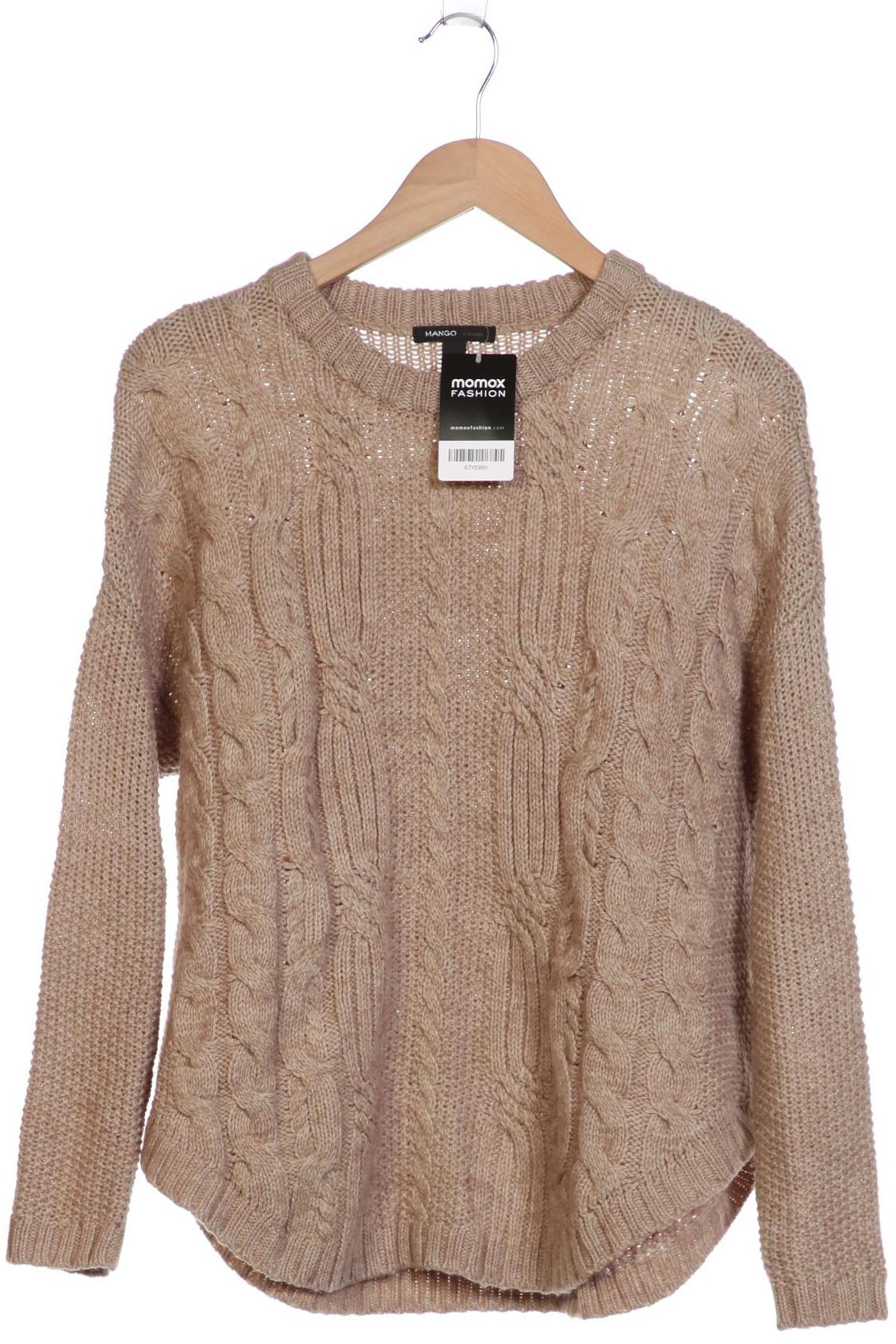 

Mango Damen Pullover, beige, Gr. 38