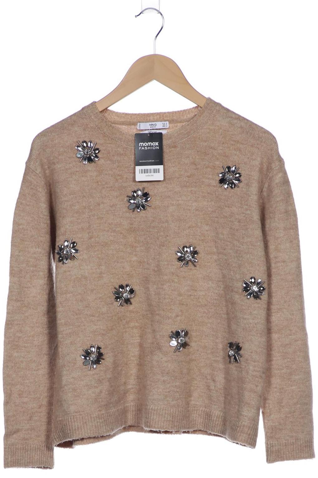 

Mango Damen Pullover, beige, Gr. 38