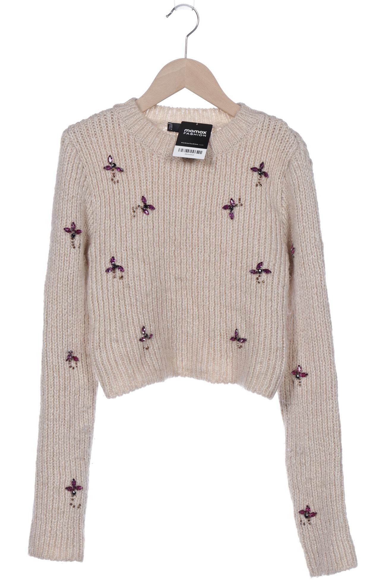 

Mango Damen Pullover, beige, Gr. 34