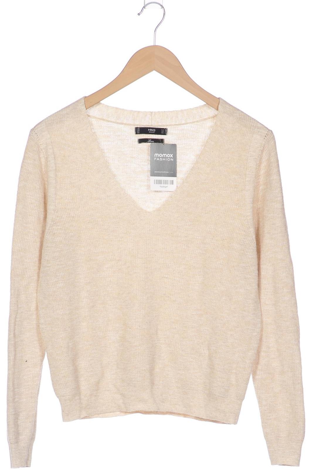 

Mango Damen Pullover, beige, Gr. 38