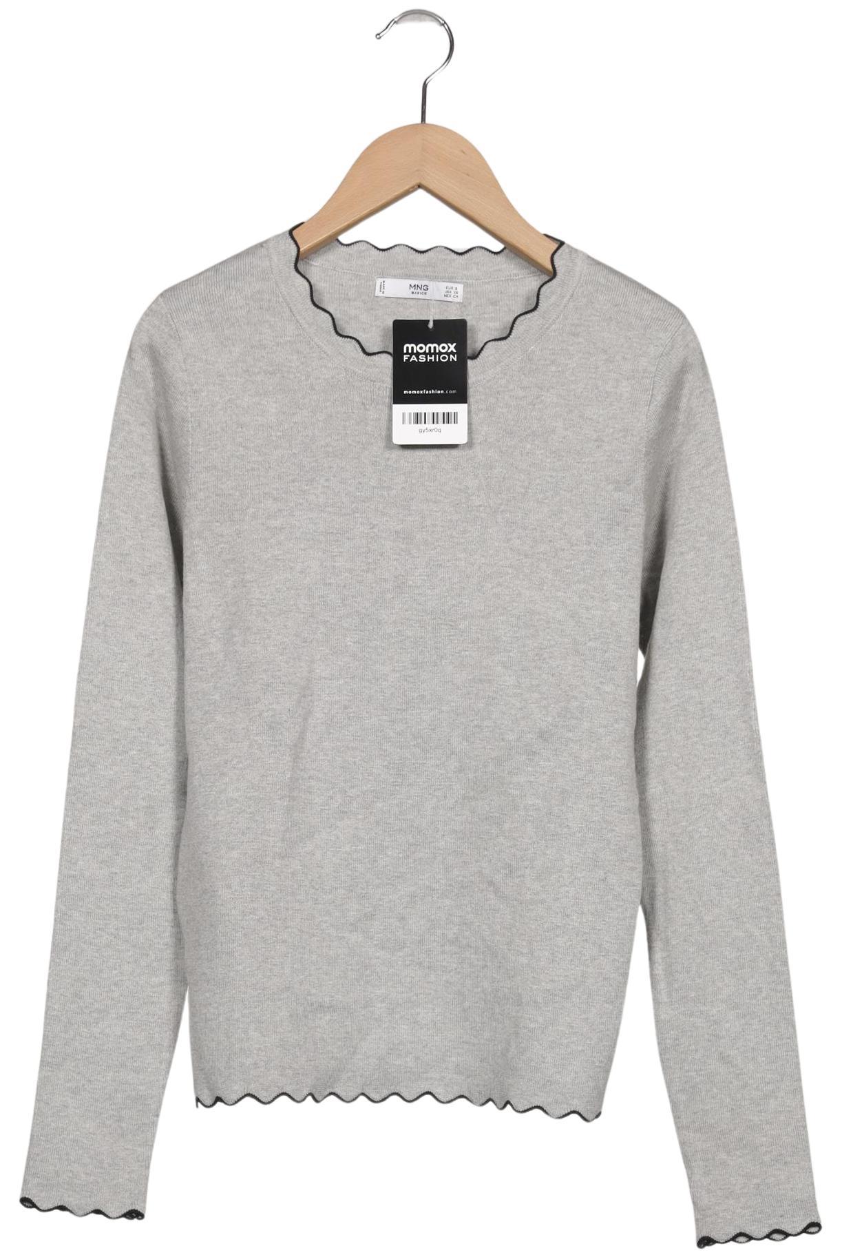 

Mango Damen Pullover, grau, Gr. 36