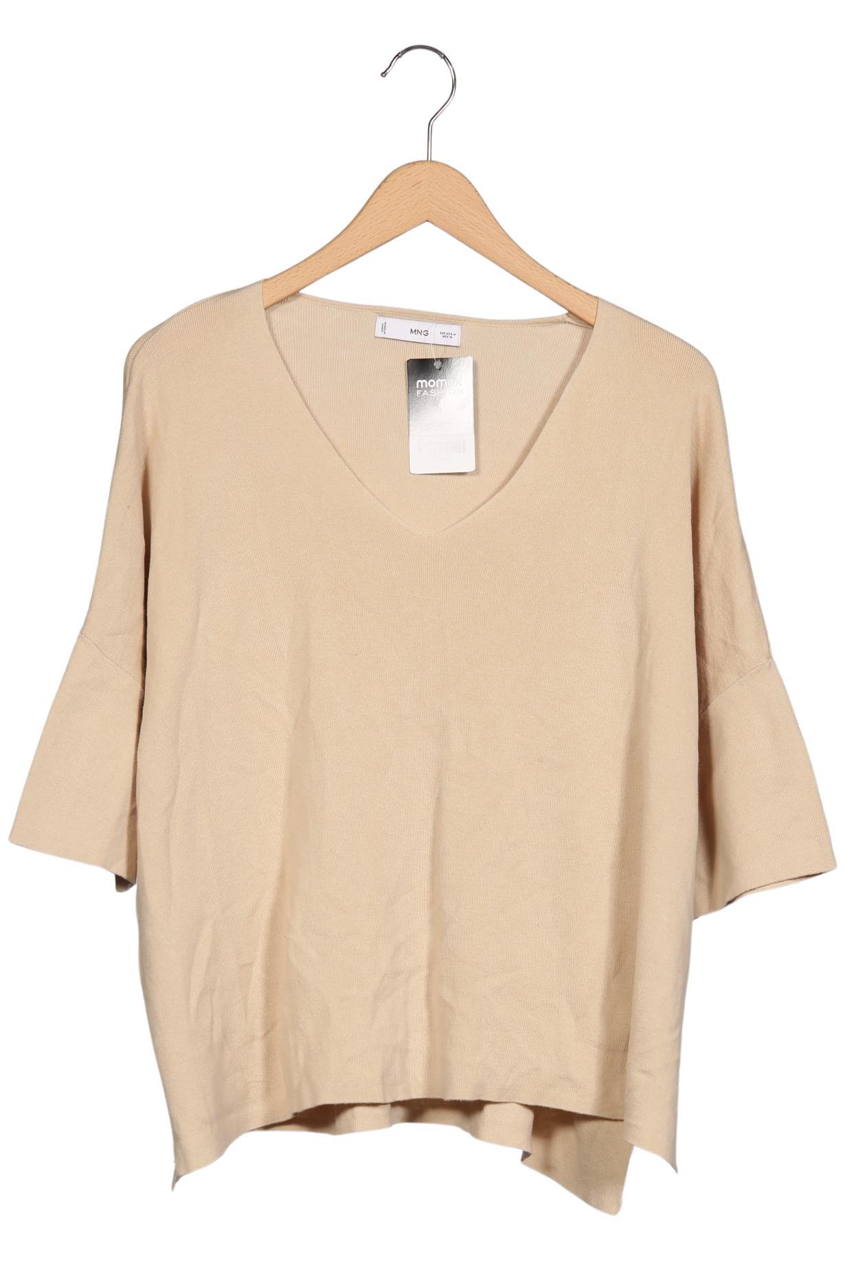 

Mango Damen Pullover, beige, Gr. 38