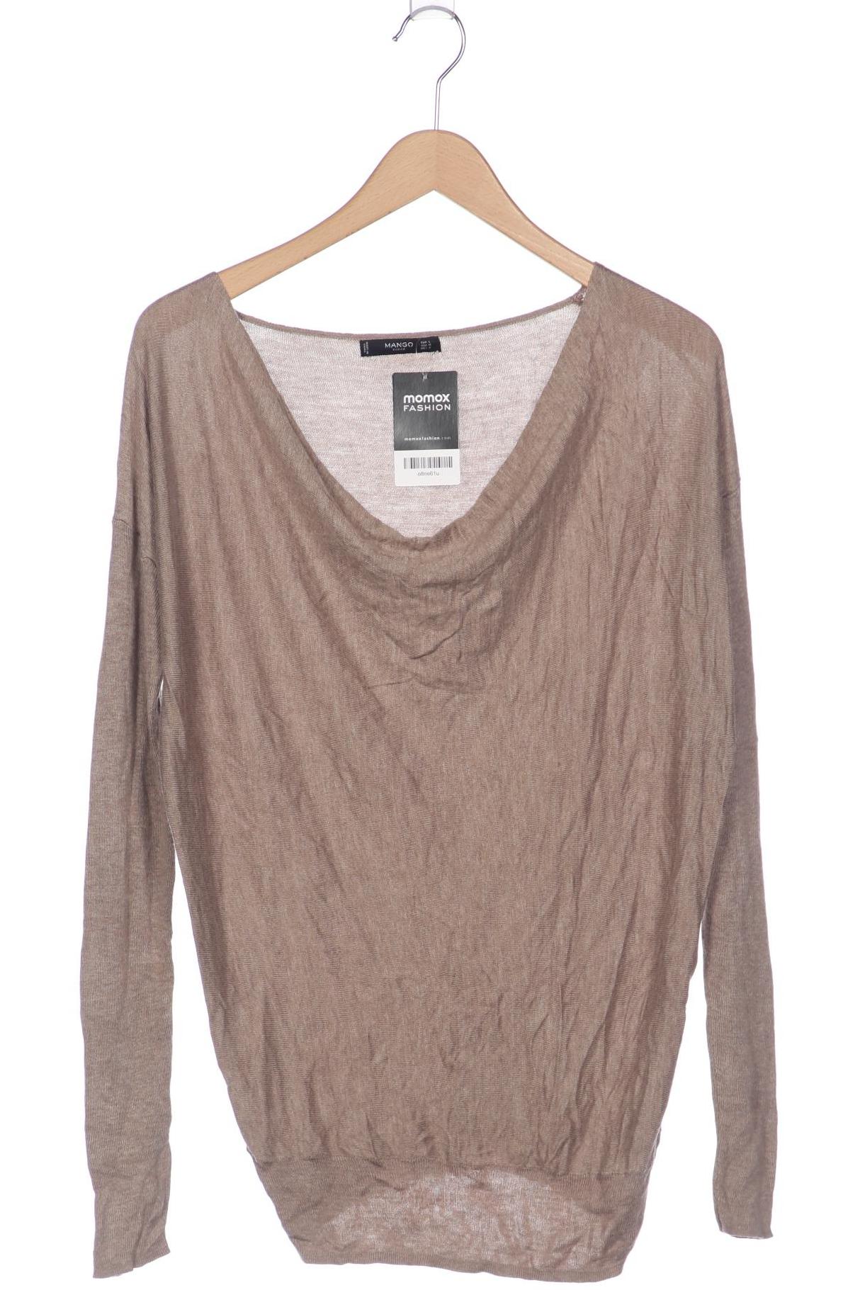 

Mango Damen Pullover, beige, Gr. 42