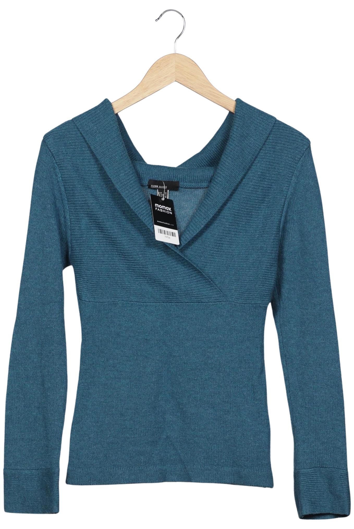 

Mango Damen Pullover, türkis, Gr. 38