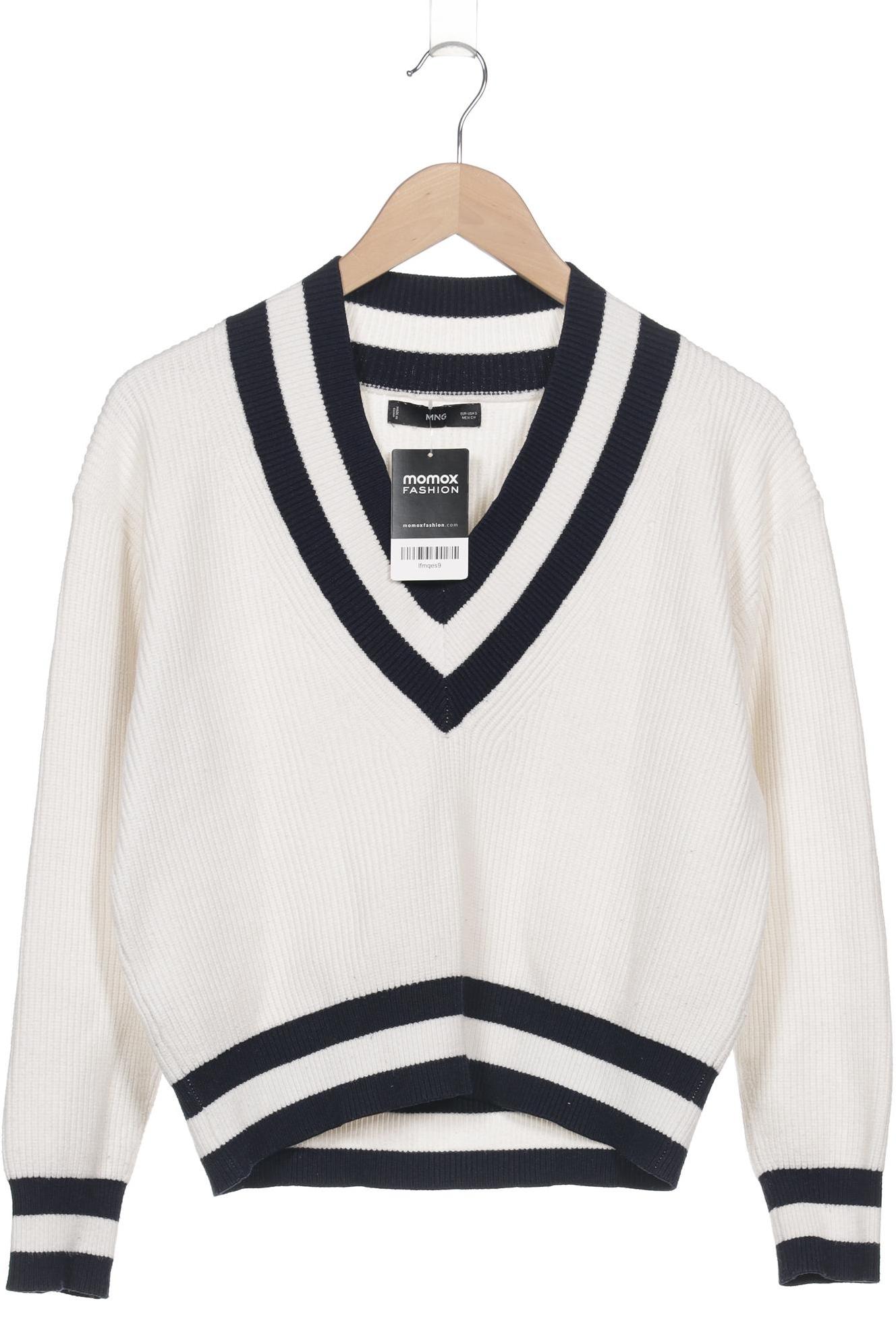 

Mango Damen Pullover, weiß, Gr. 36