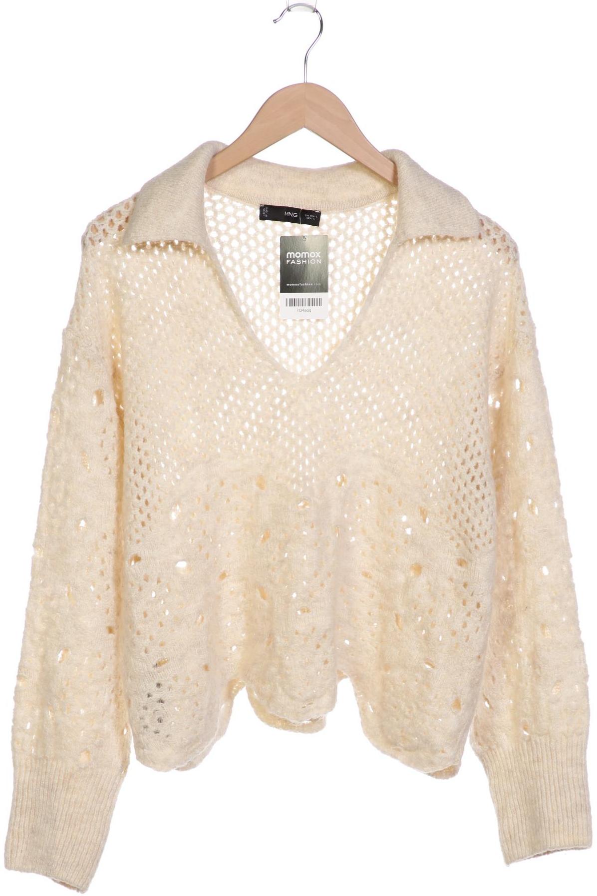 

Mango Damen Pullover, beige, Gr. 42
