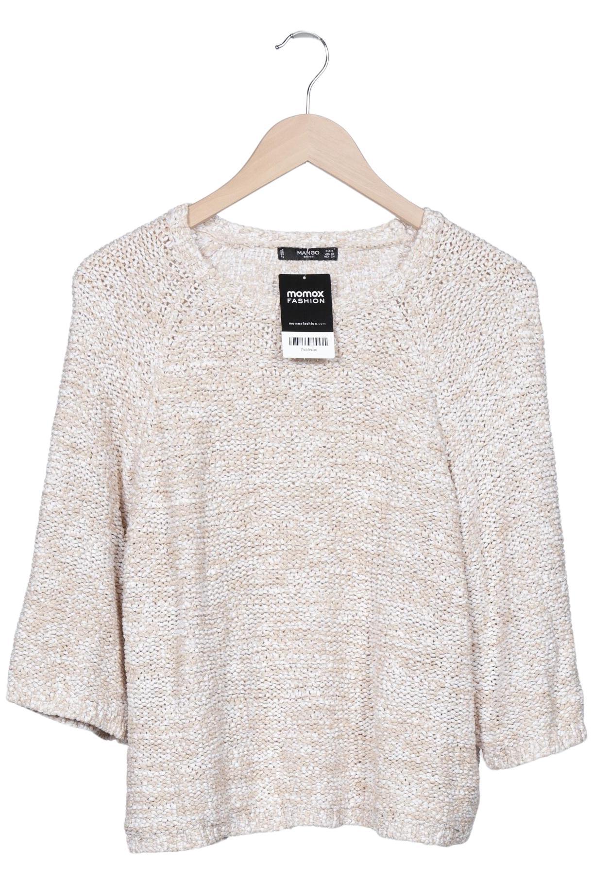 

Mango Damen Pullover, beige, Gr. 36