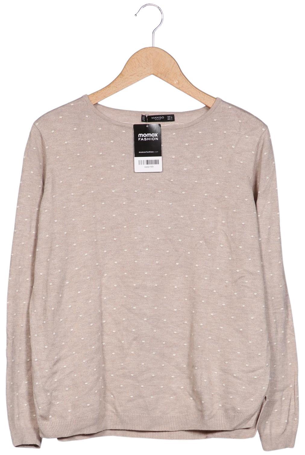 

Mango Damen Pullover, beige, Gr. 42
