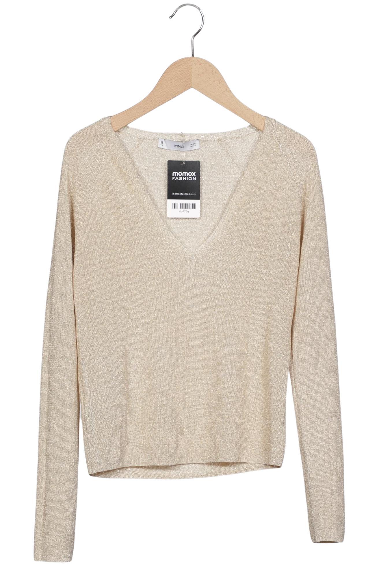 

Mango Damen Pullover, beige, Gr. 36