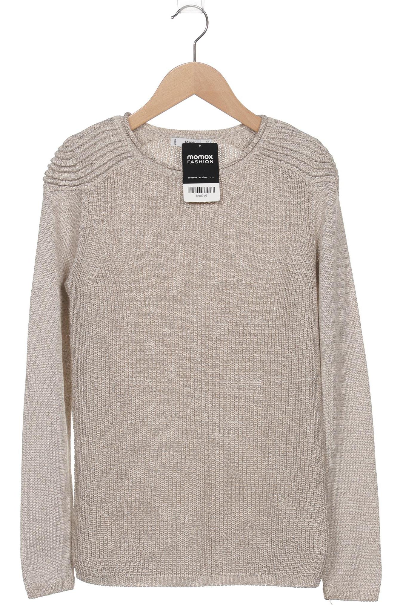 

Mango Damen Pullover, beige, Gr. 36