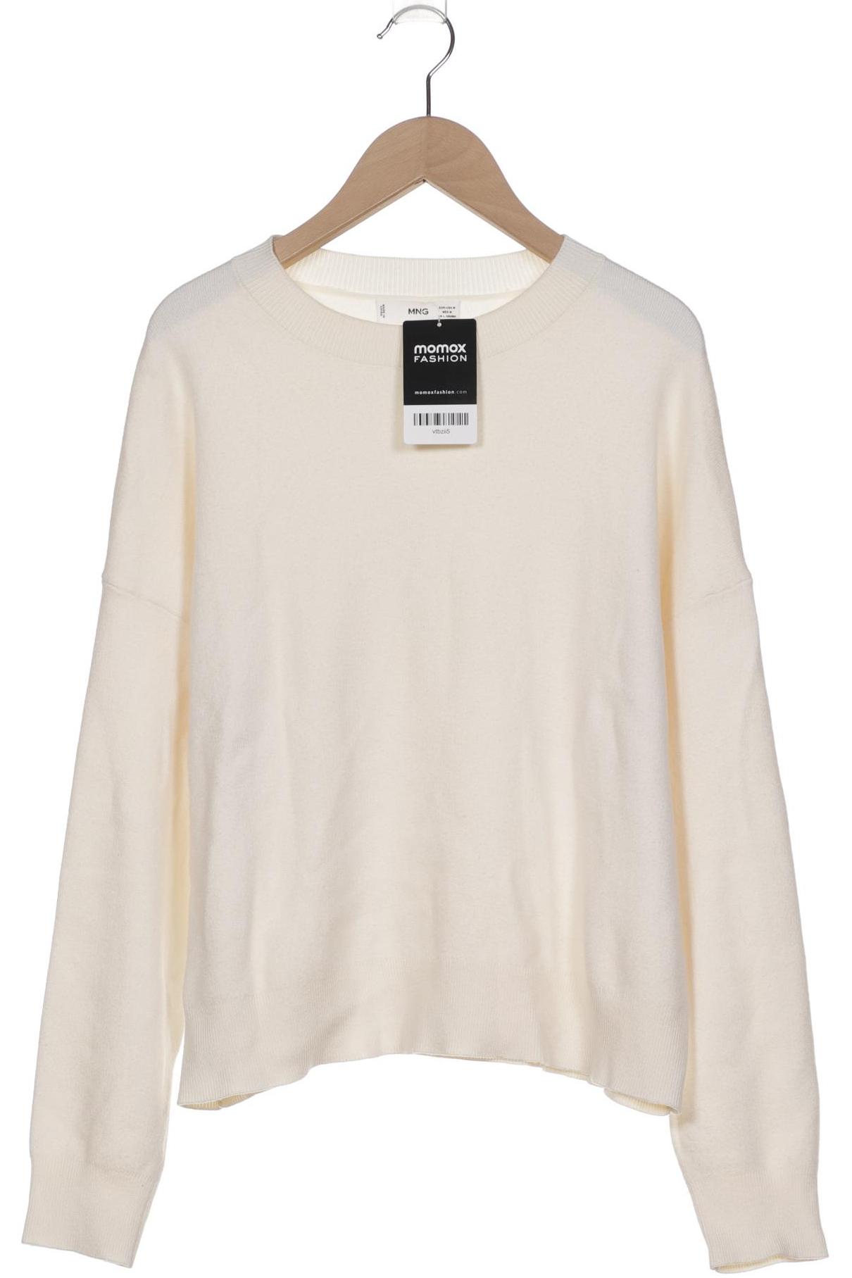 

Mango Damen Pullover, weiß, Gr. 38