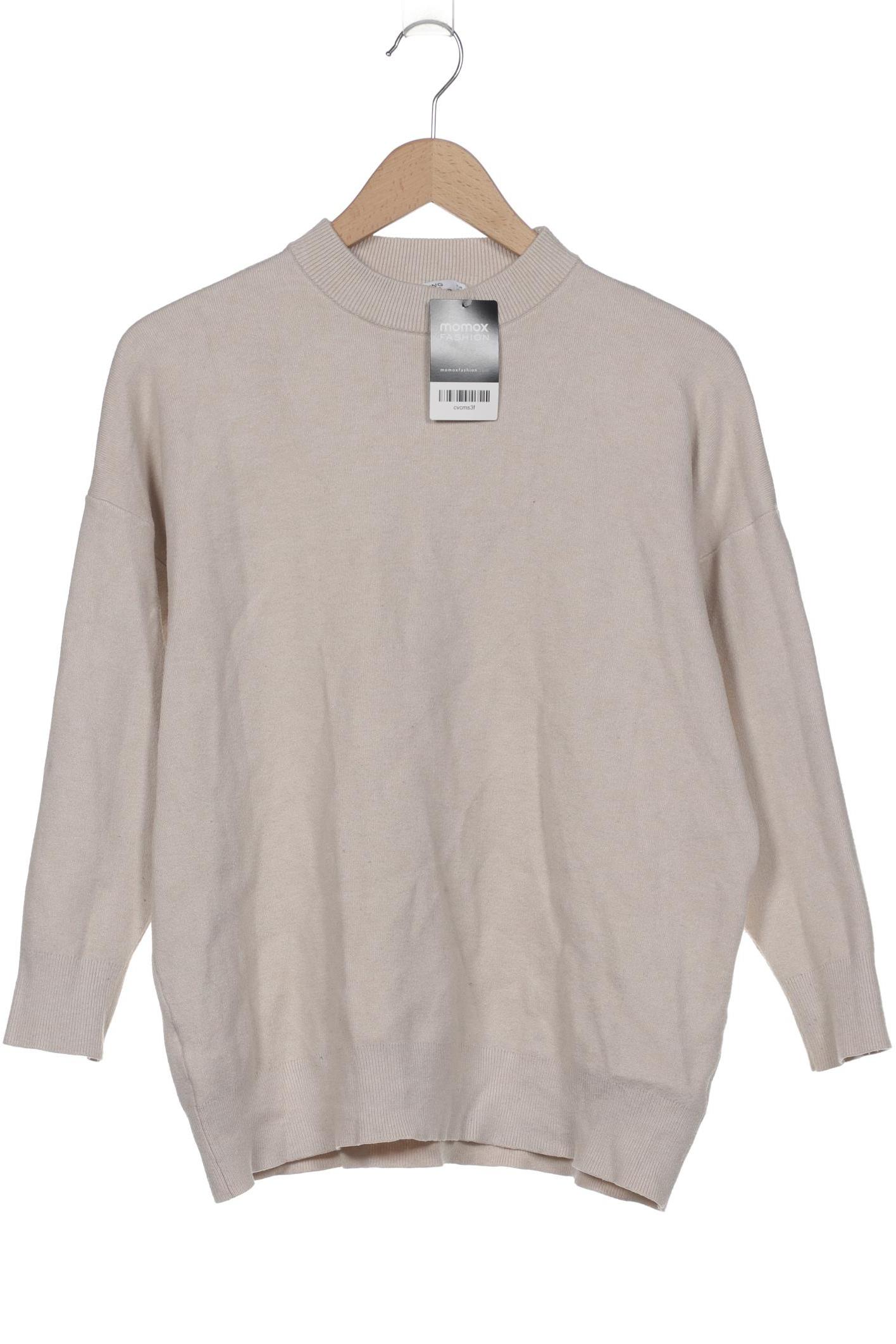 

Mango Damen Pullover, beige, Gr. 38