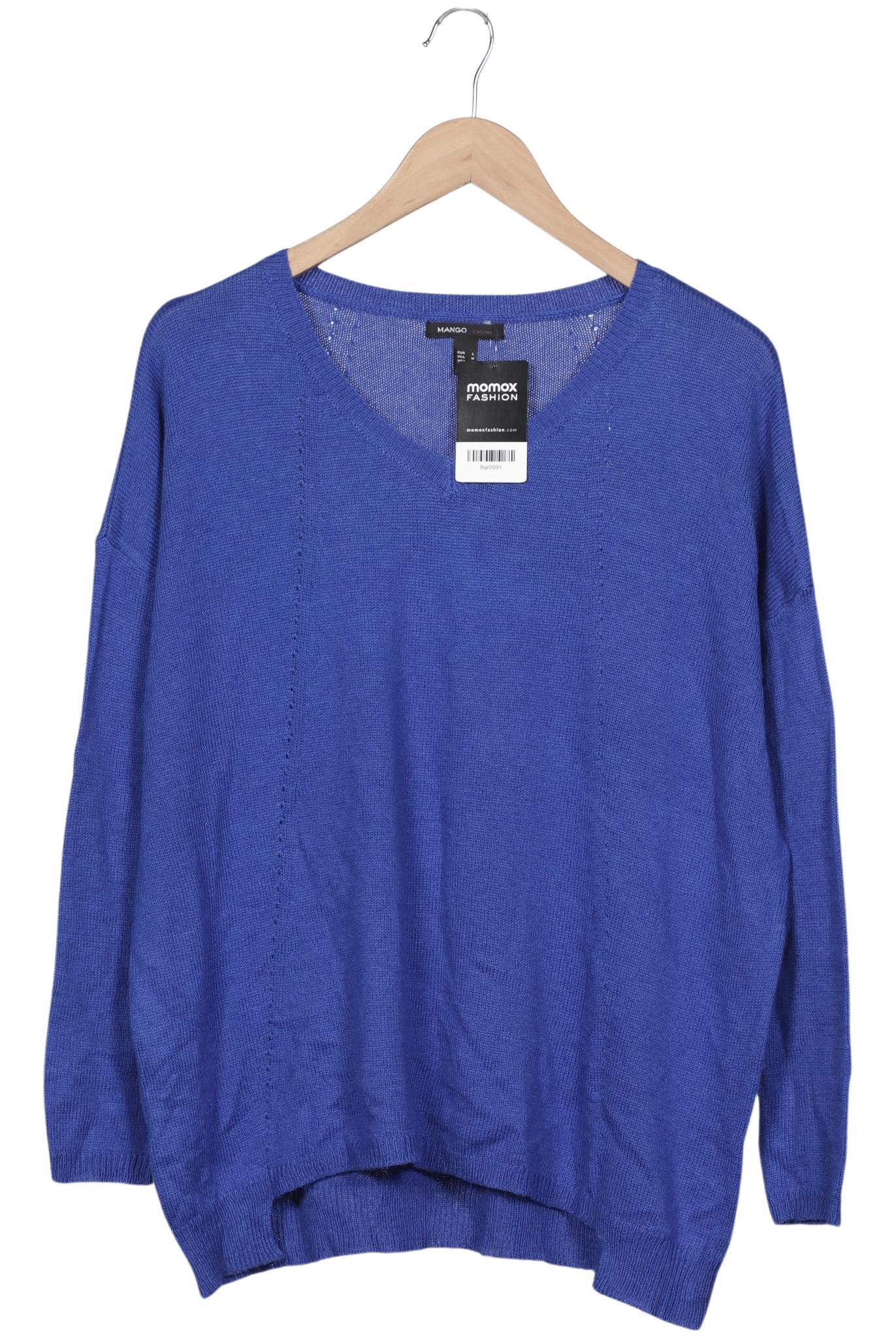 

Mango Damen Pullover, blau, Gr. 42
