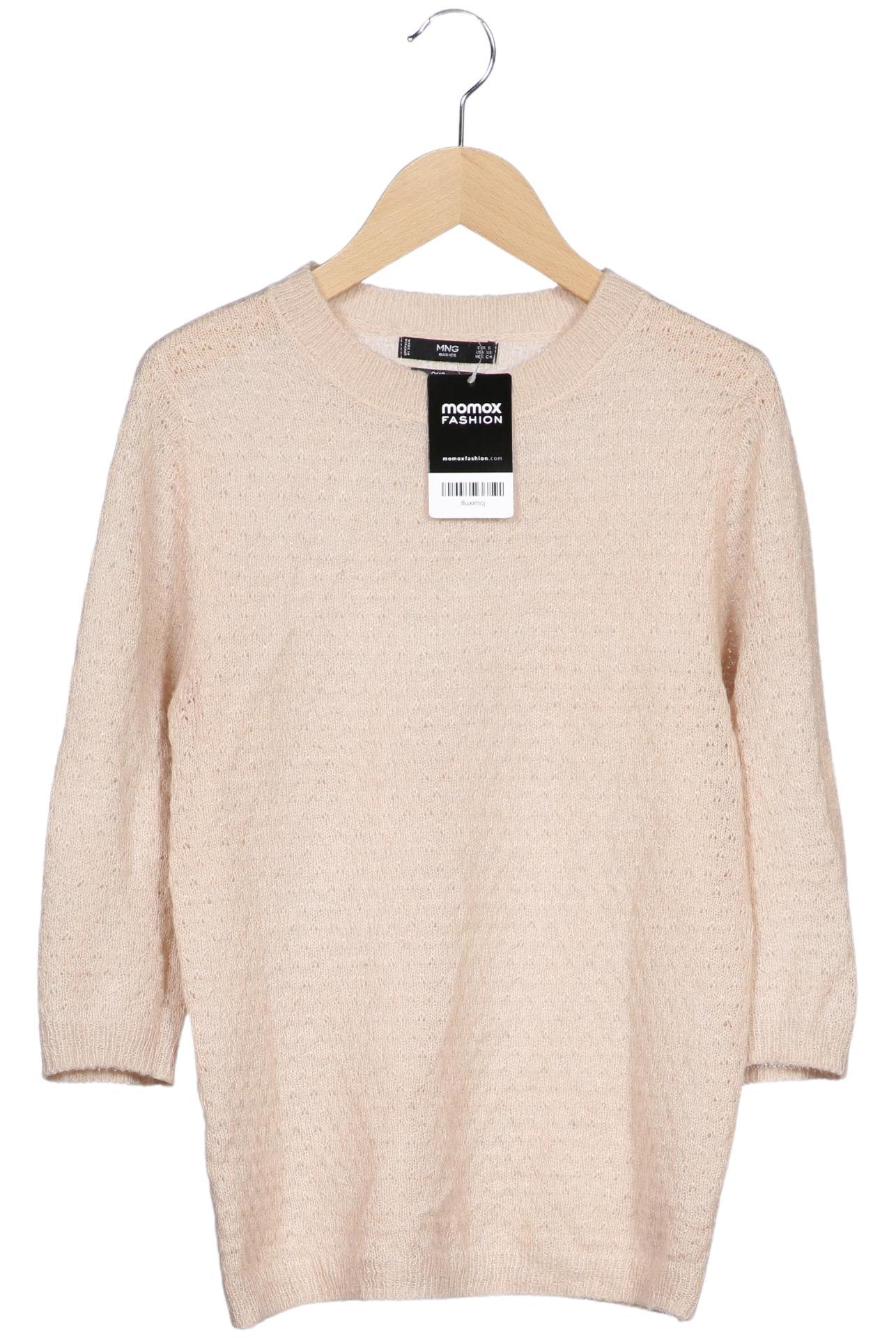 

Mango Damen Pullover, beige, Gr. 36