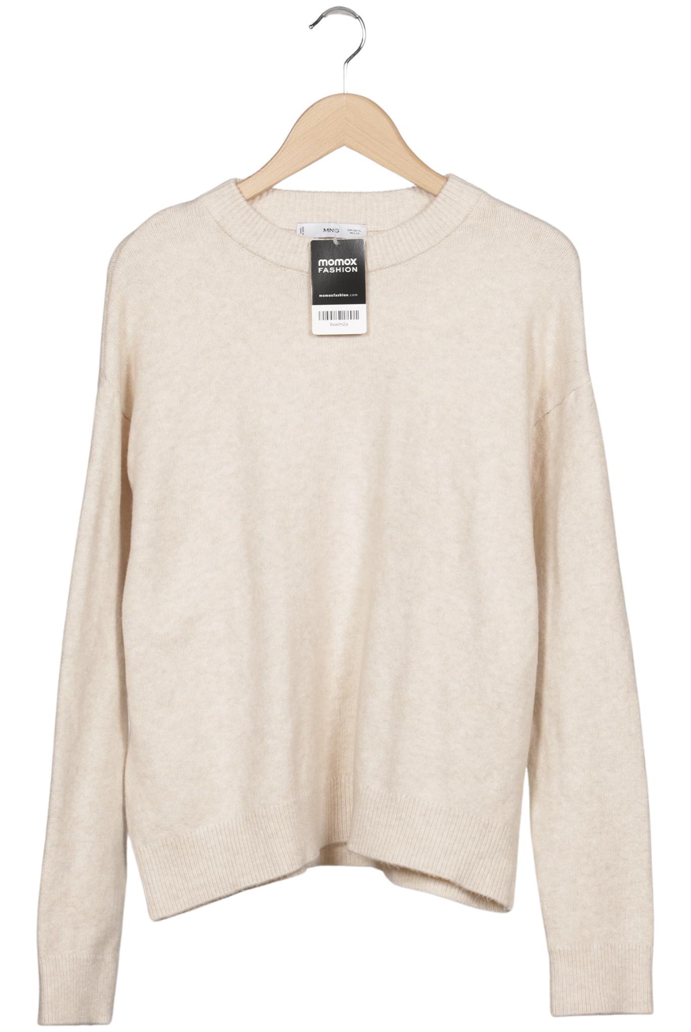 

Mango Damen Pullover, beige, Gr. 44