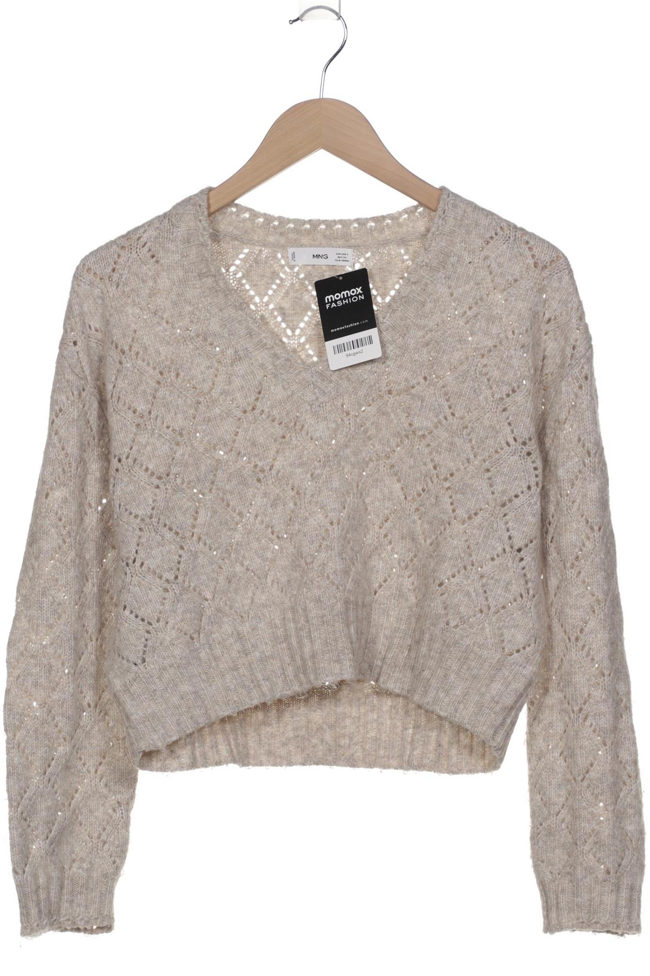 

Mango Damen Pullover, beige, Gr. 36