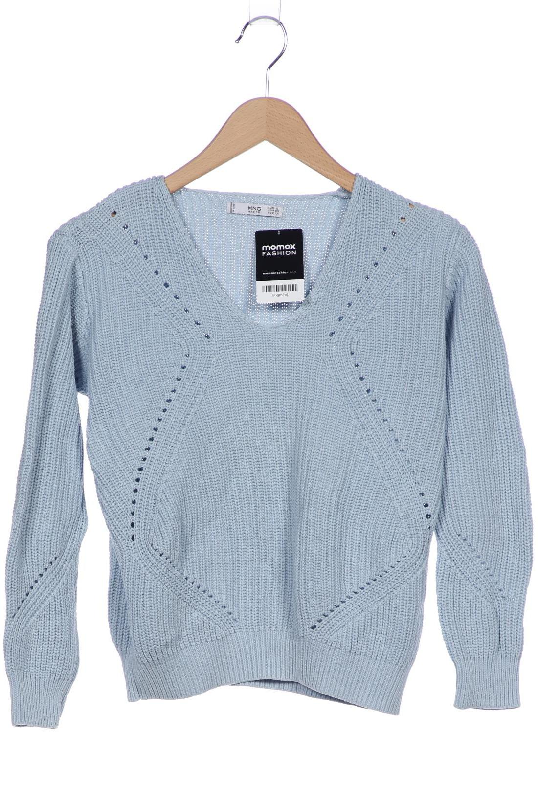 

Mango Damen Pullover, blau, Gr. 36