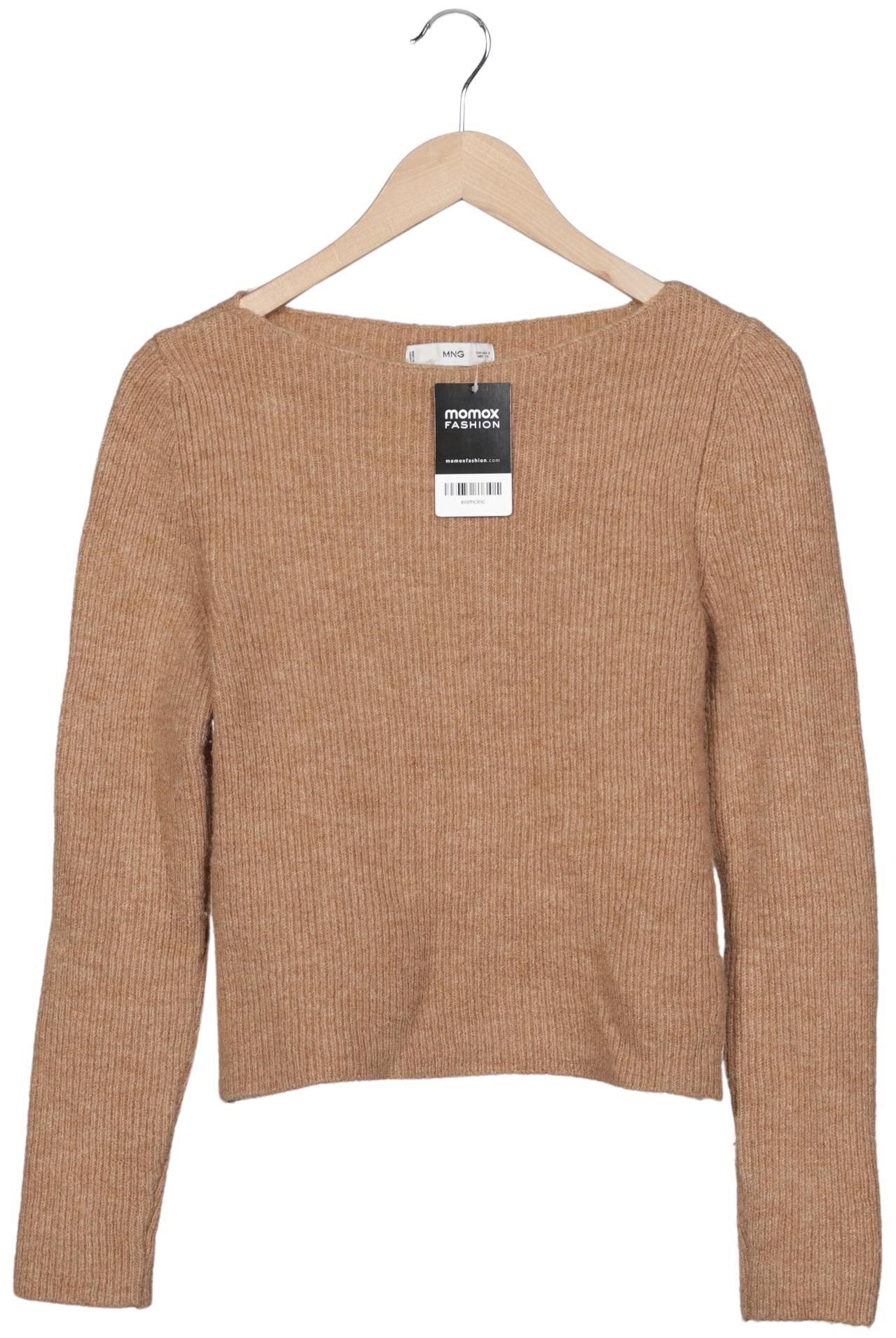 

Mango Damen Pullover, beige, Gr. 36