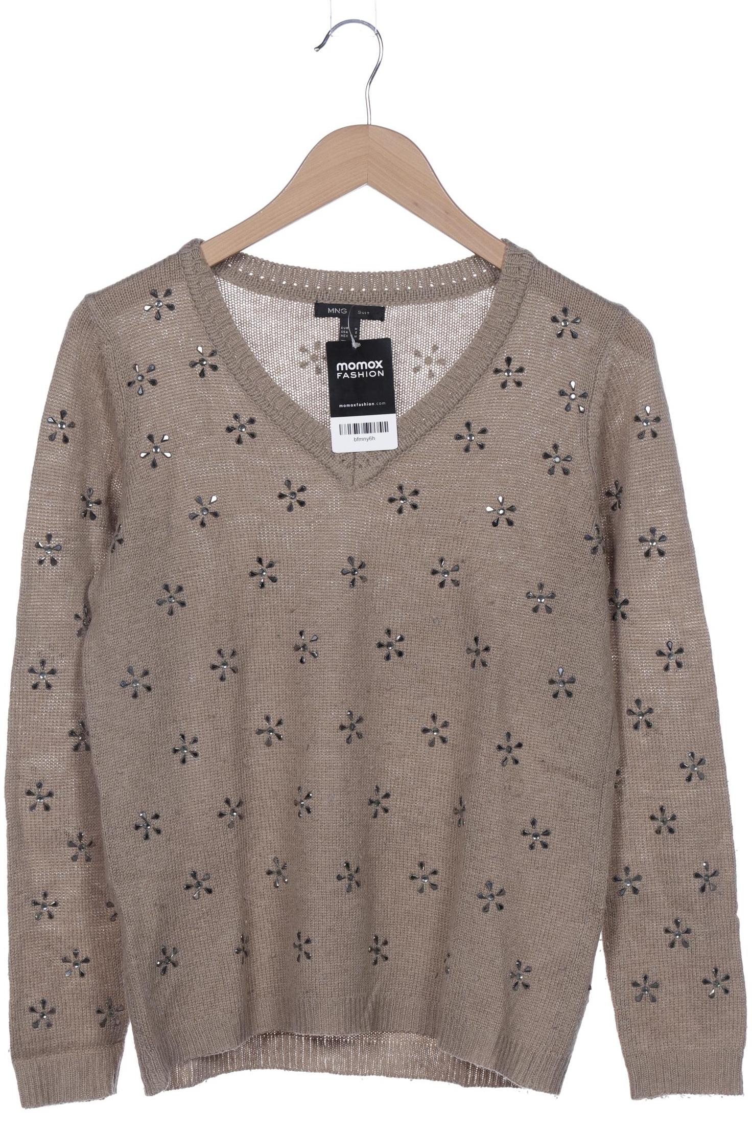 

Mango Damen Pullover, beige, Gr. 38