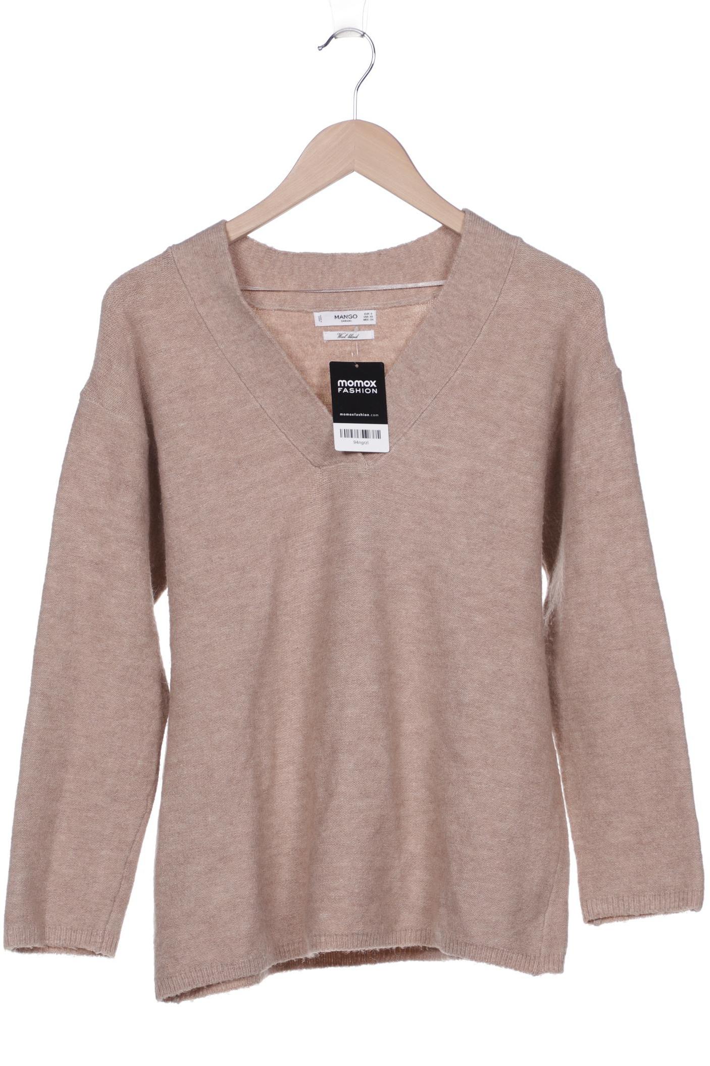 

Mango Damen Pullover, beige, Gr. 36