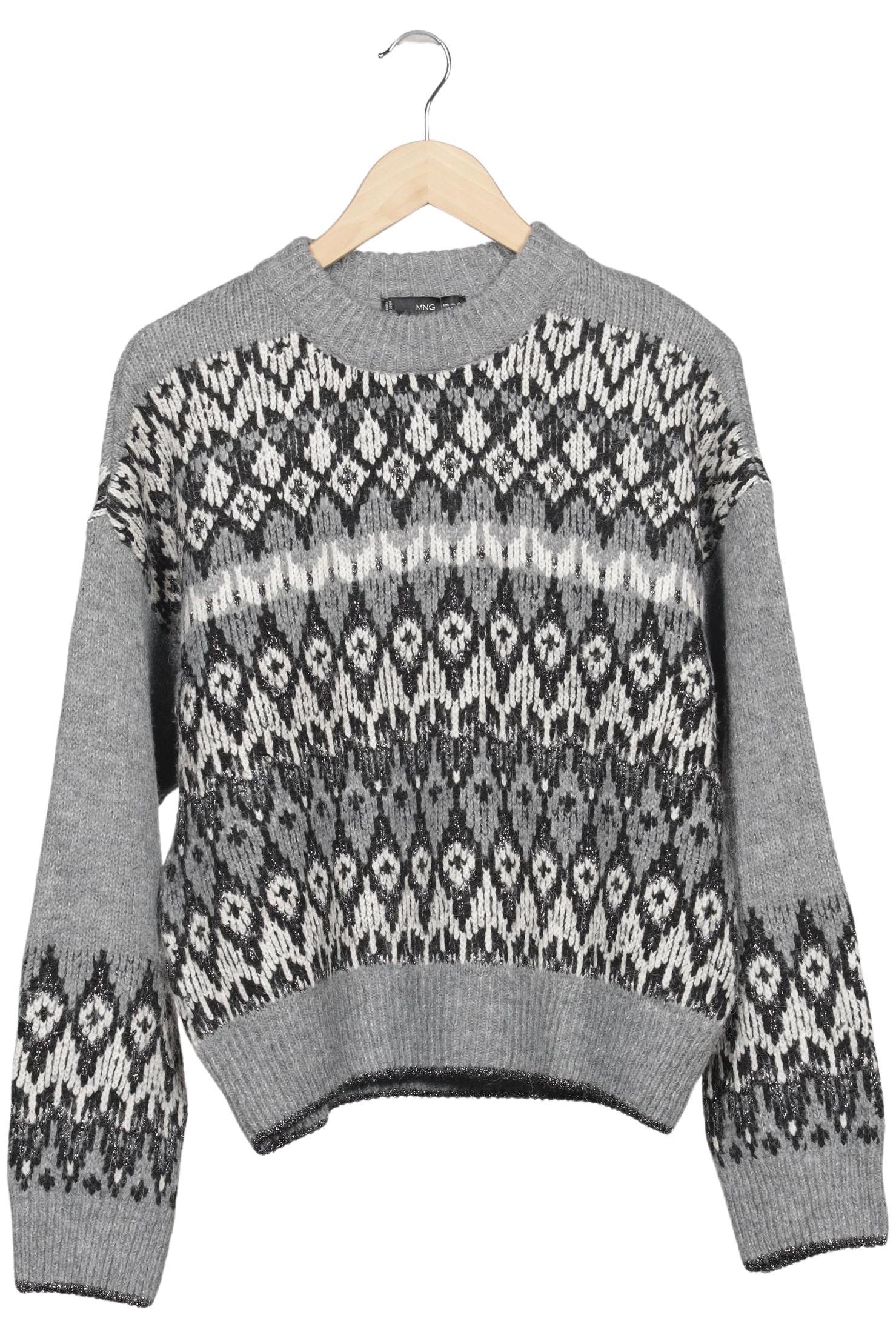 

Mango Damen Pullover, grau, Gr. 44