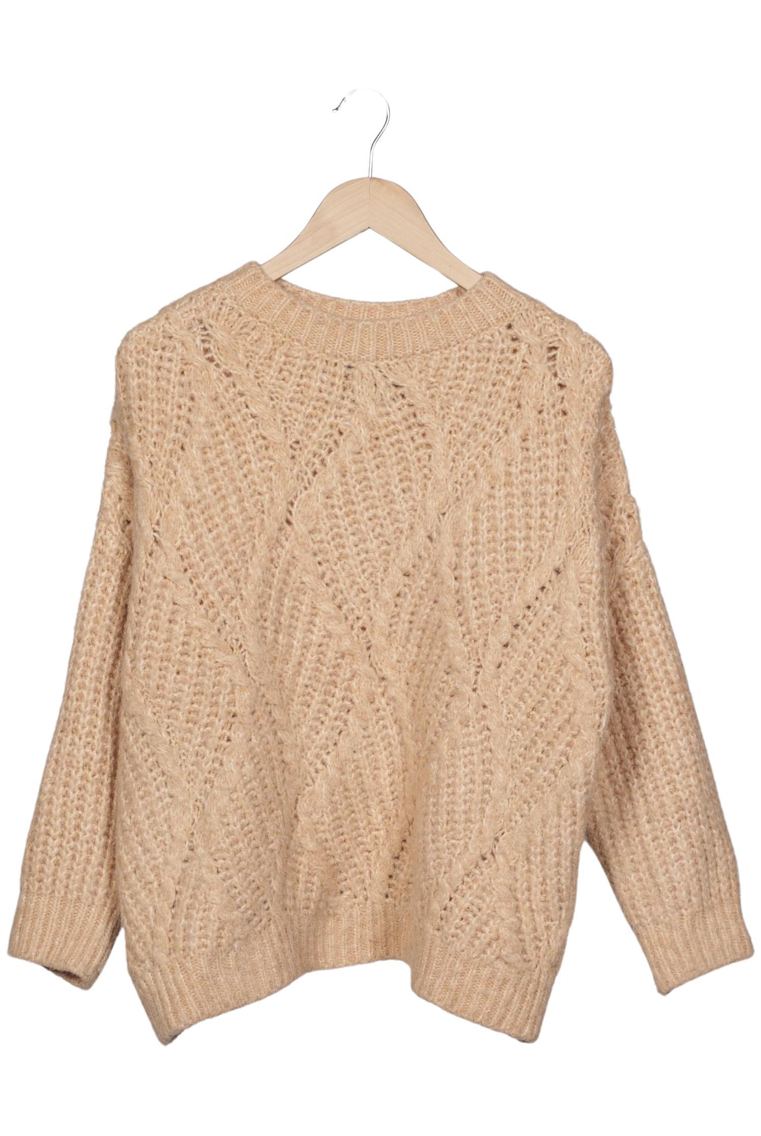 

Mango Damen Pullover, beige, Gr. 36