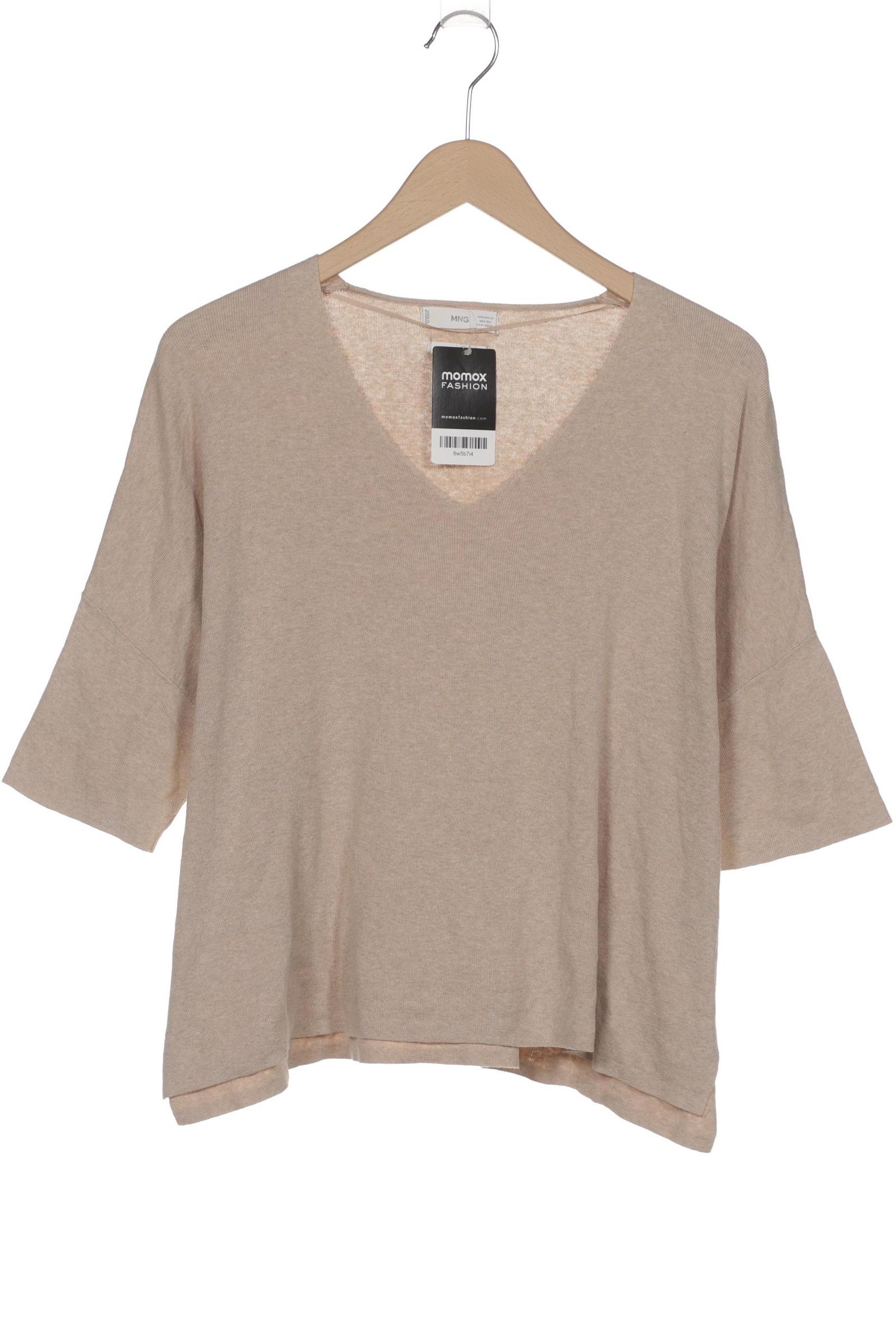

Mango Damen Pullover, beige, Gr. 34