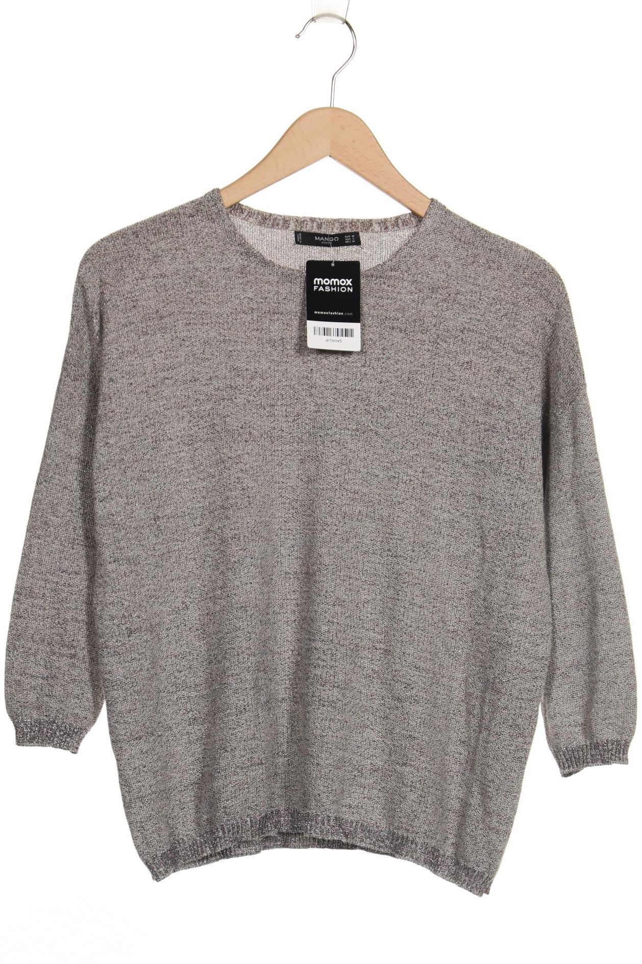 

Mango Damen Pullover, silber, Gr. 38
