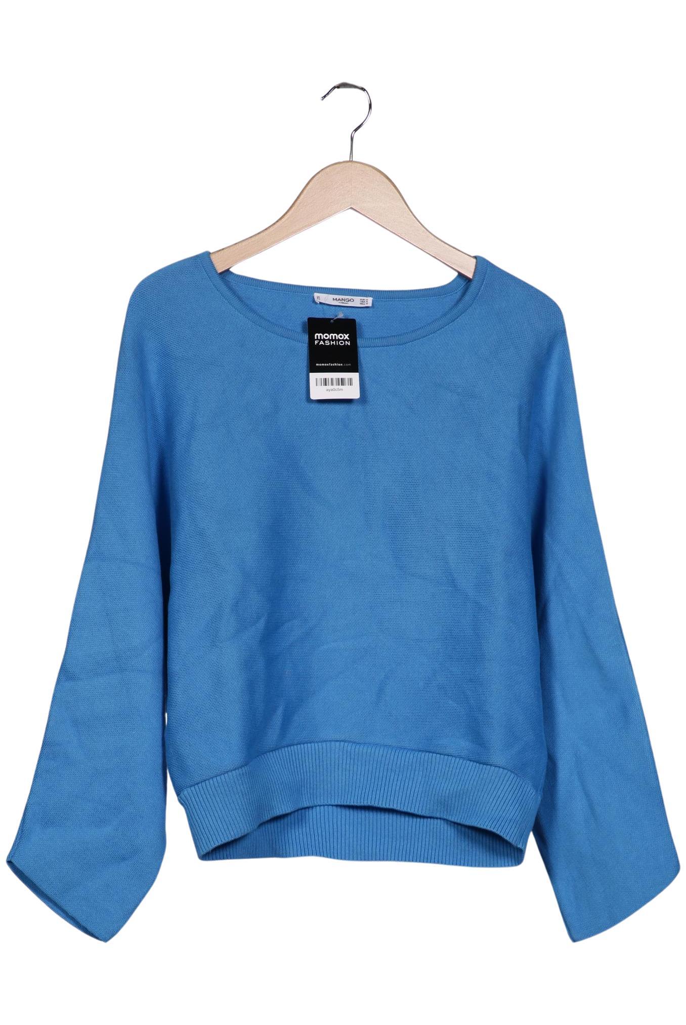

Mango Damen Pullover, blau, Gr. 38