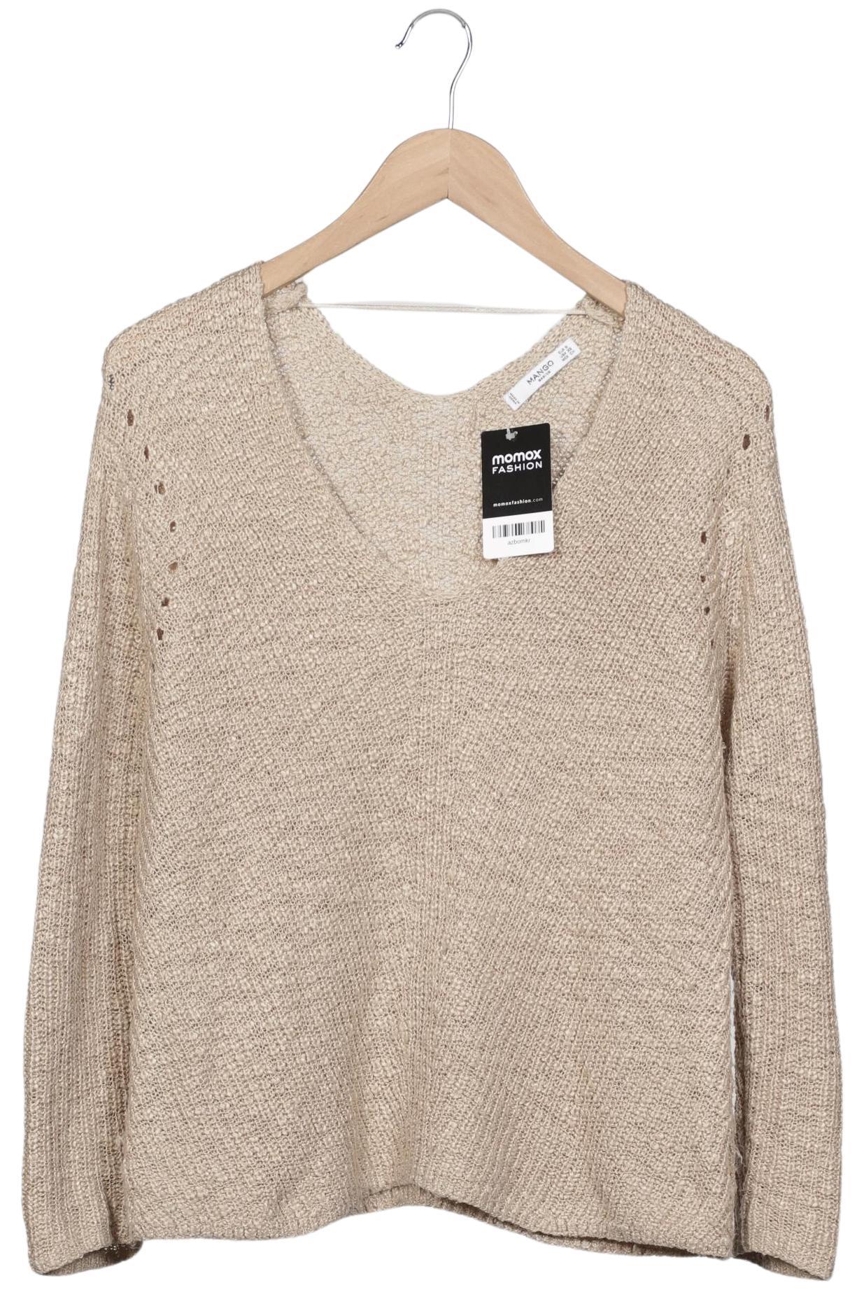 

Mango Damen Pullover, beige, Gr. 36