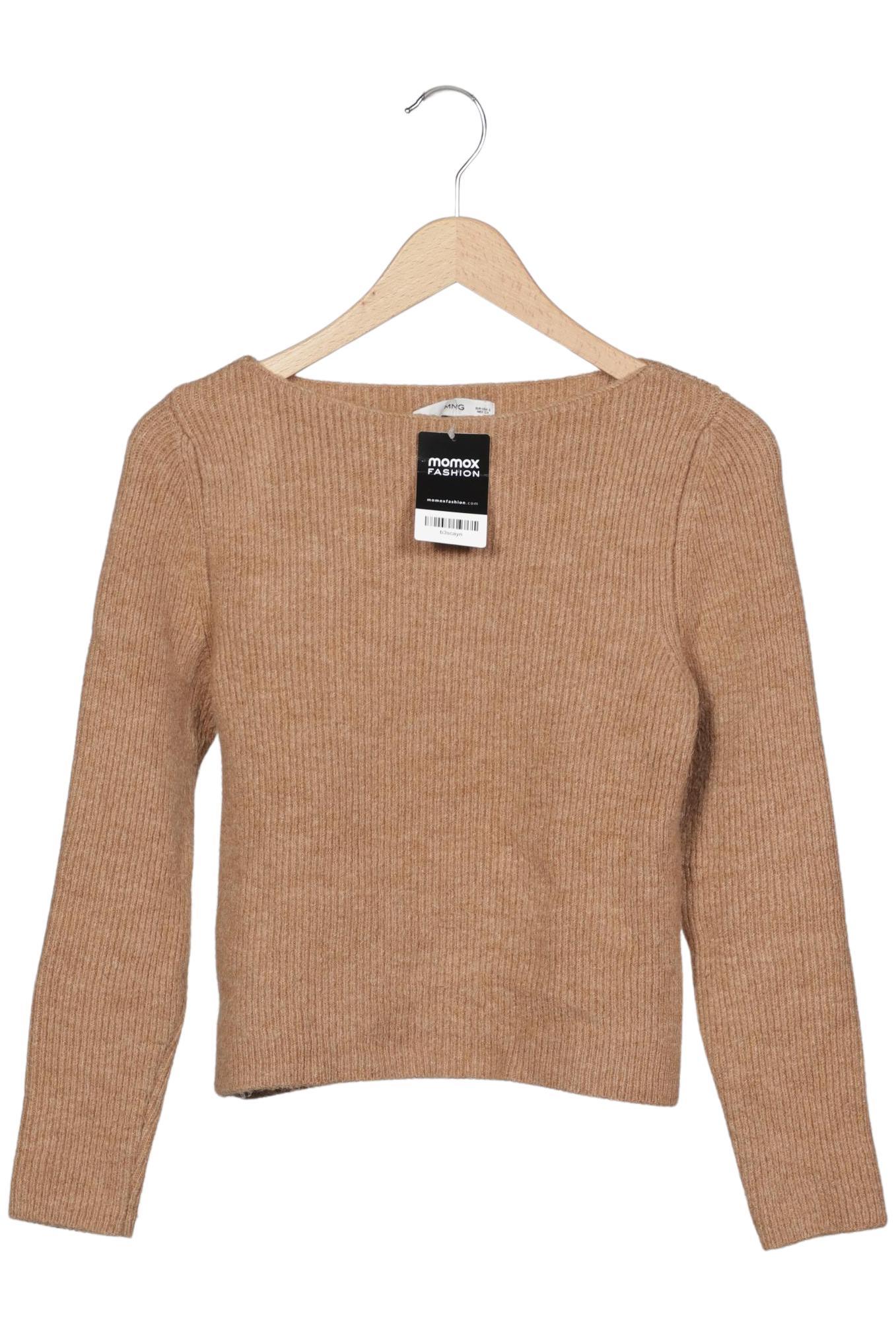 

Mango Damen Pullover, beige, Gr. 36