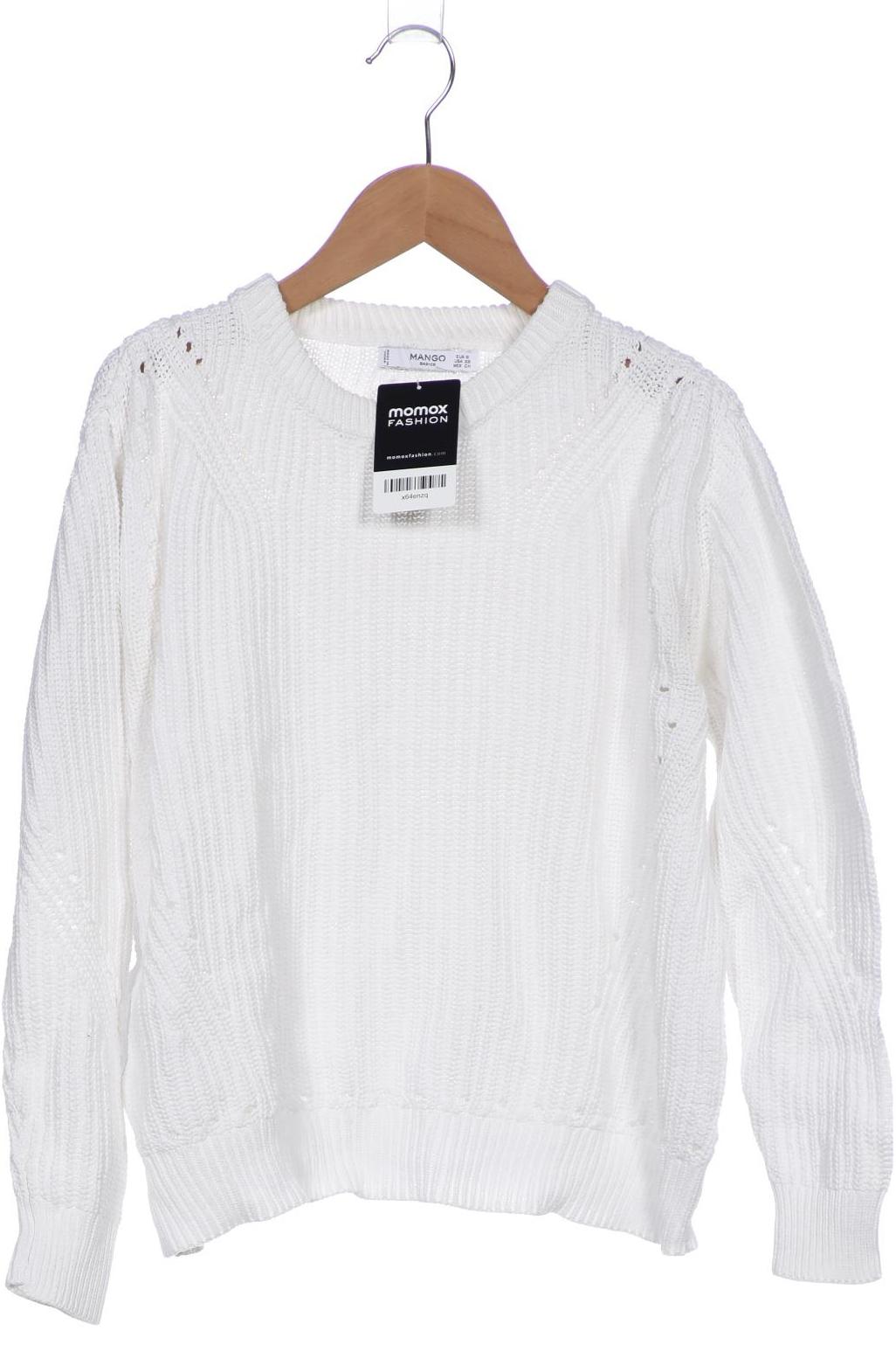

Mango Damen Pullover, weiß, Gr. 36